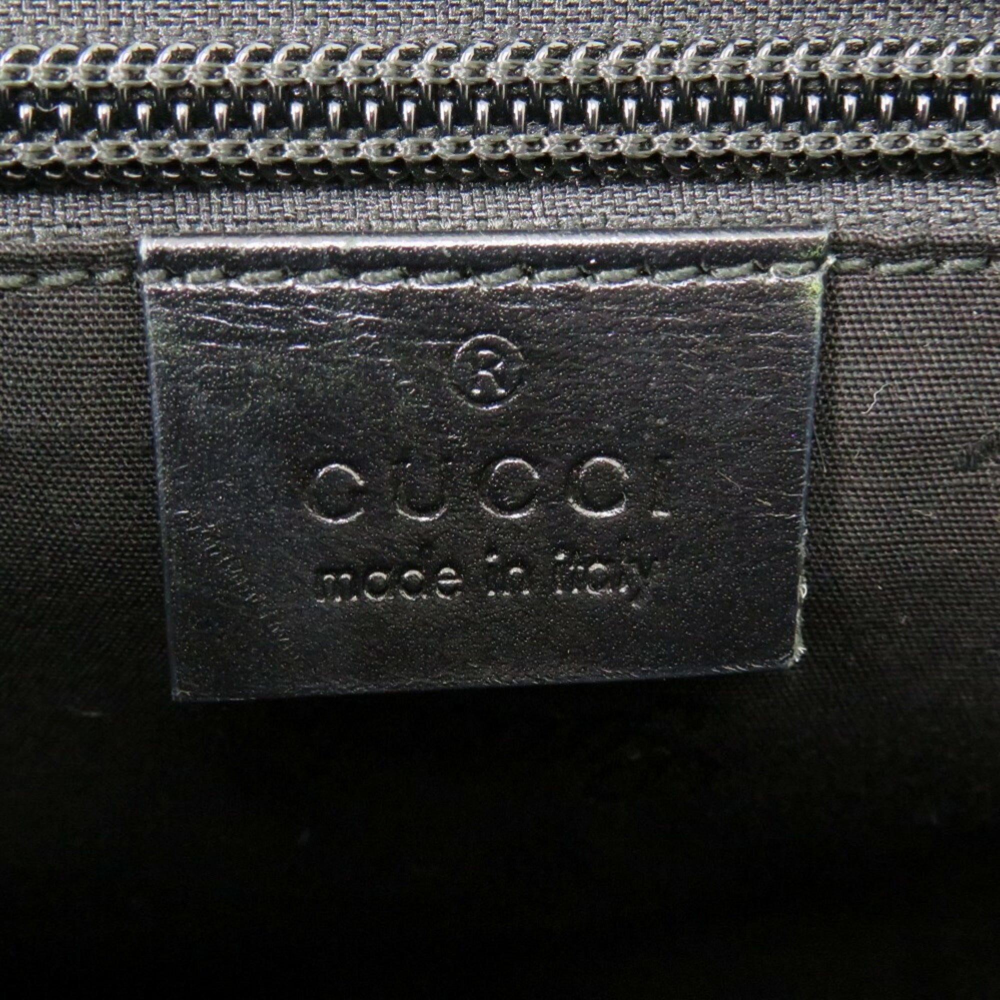 Gucci Black Coated Canvas Pvc Messenger Bag Shoulder Bag (Pre-Owned)