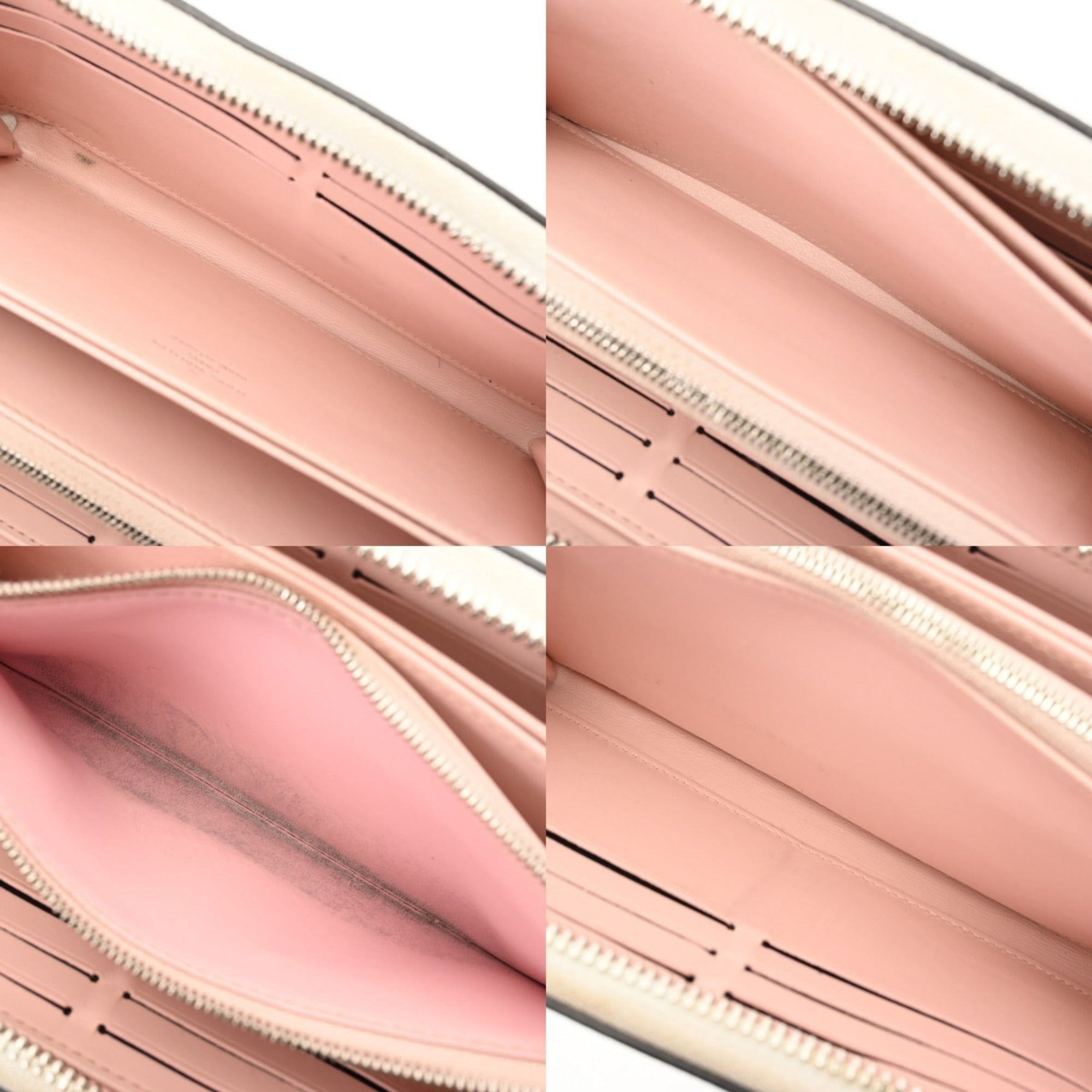 Louis Vuitton Pink Leather Long Wallet (Bi-Fold) (Pre-Owned)