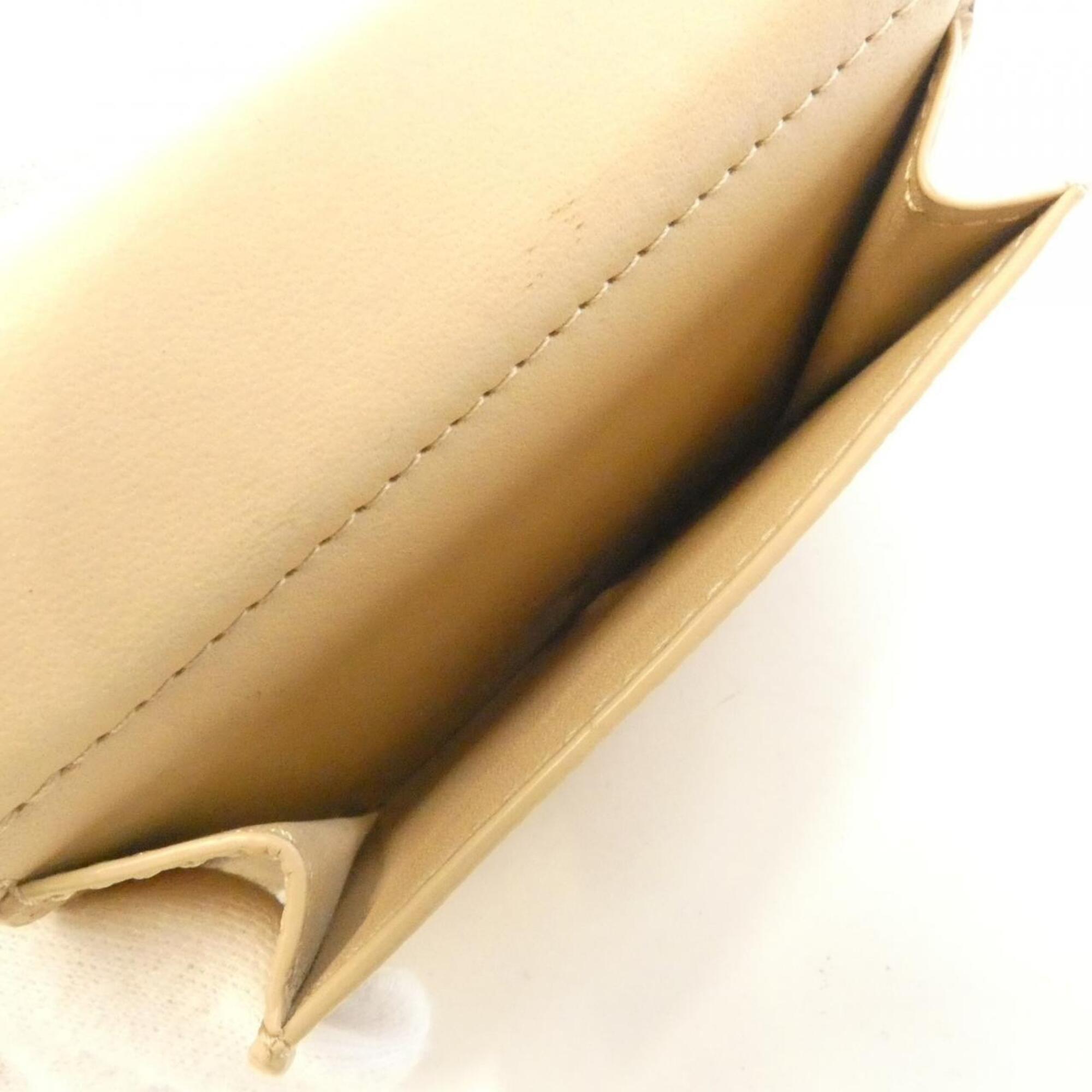 Loewe Beige Leather Wallet (Tri-Fold) (Pre-Owned)