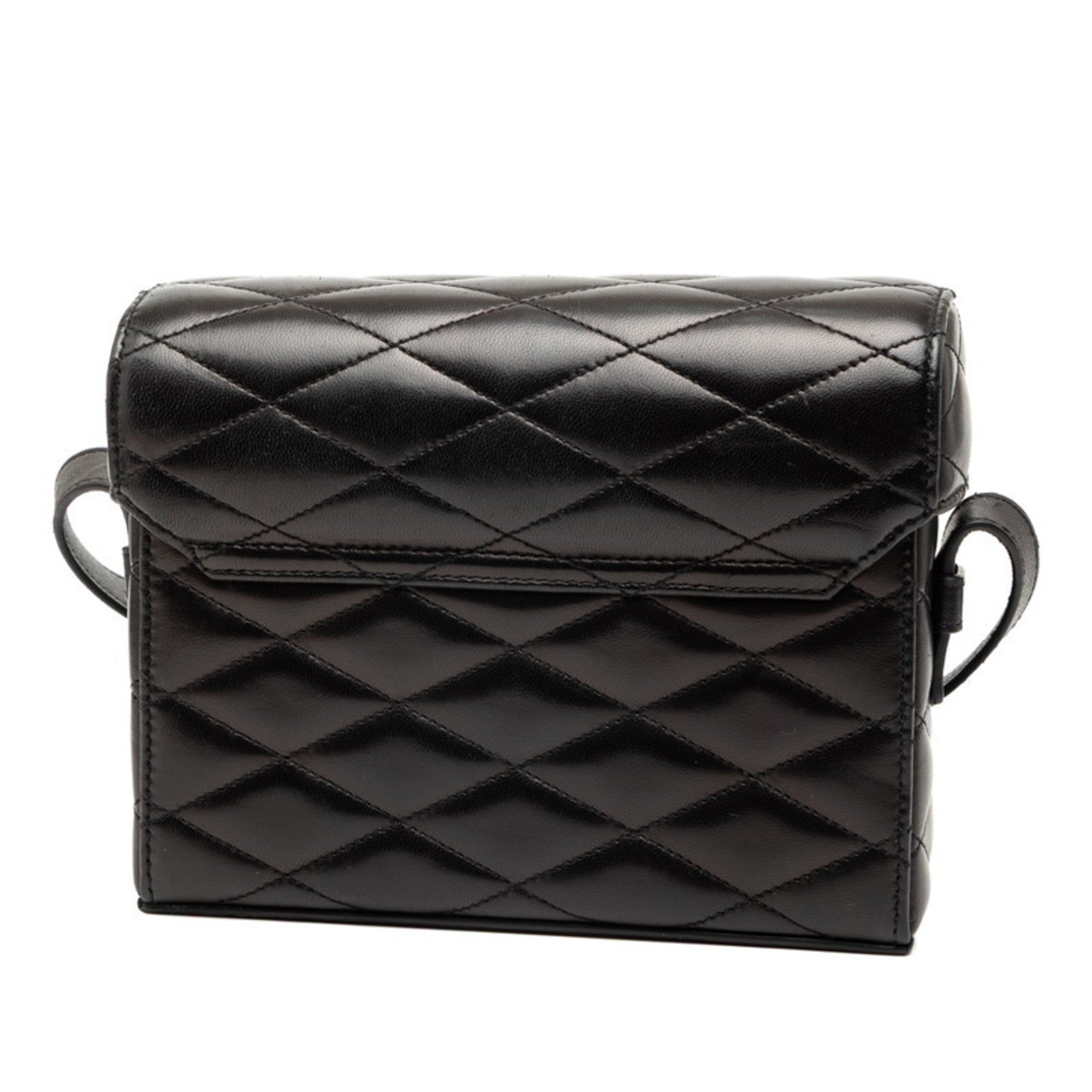 Saint Laurent Black Leather Shoulder Bag (Pre-Owned)
