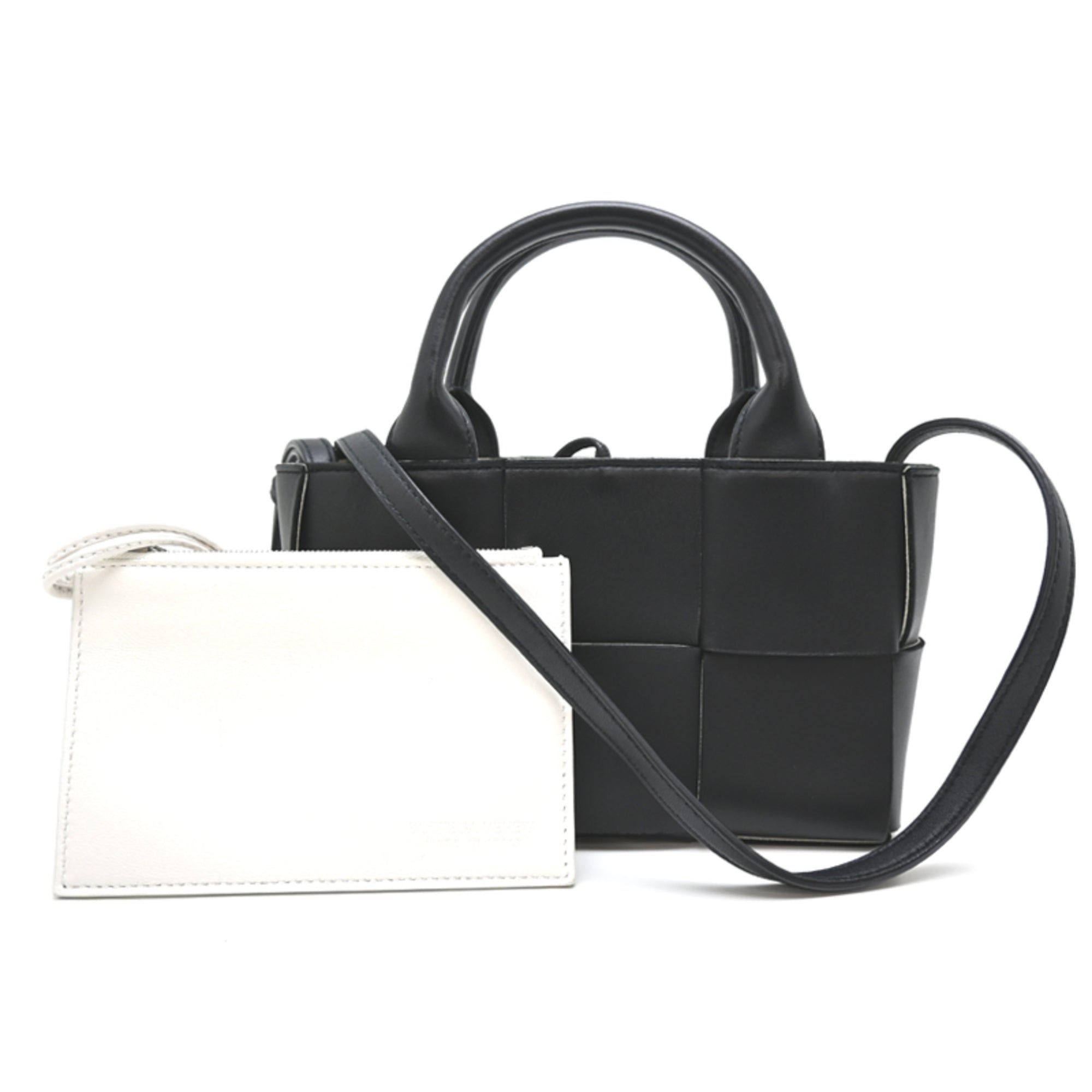 Bottega Veneta White Leather Tote Bag (Pre-Owned)