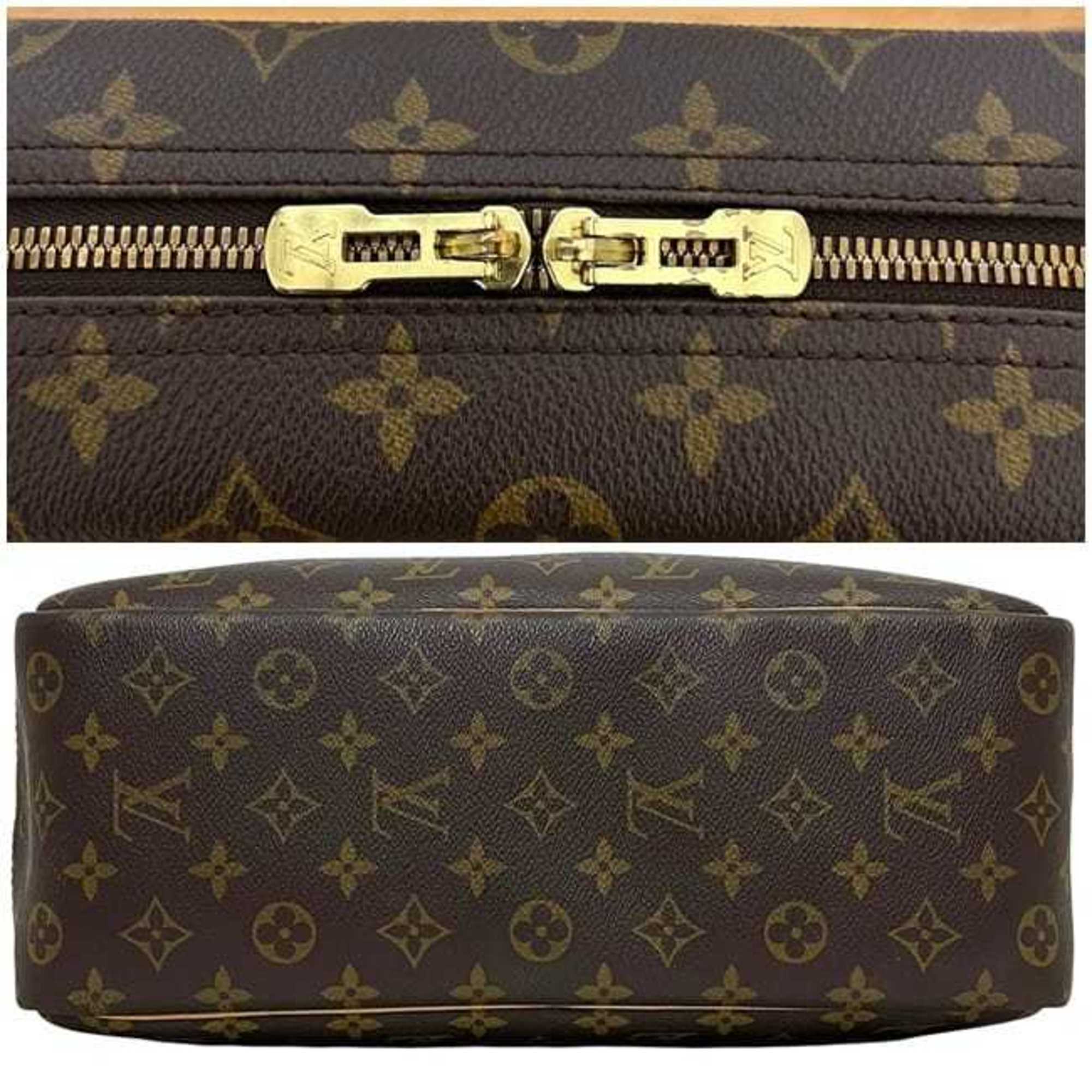 Louis Vuitton Monogram Brown Monogram Leather Boston Bag Handbag (Pre-Owned)
