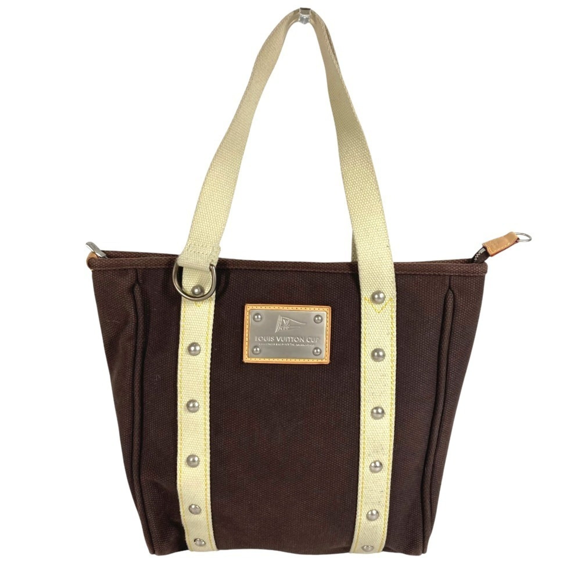 Louis Vuitton Brown Canvas Handbag Shoulder Bag Tote Bag (Pre-Owned)