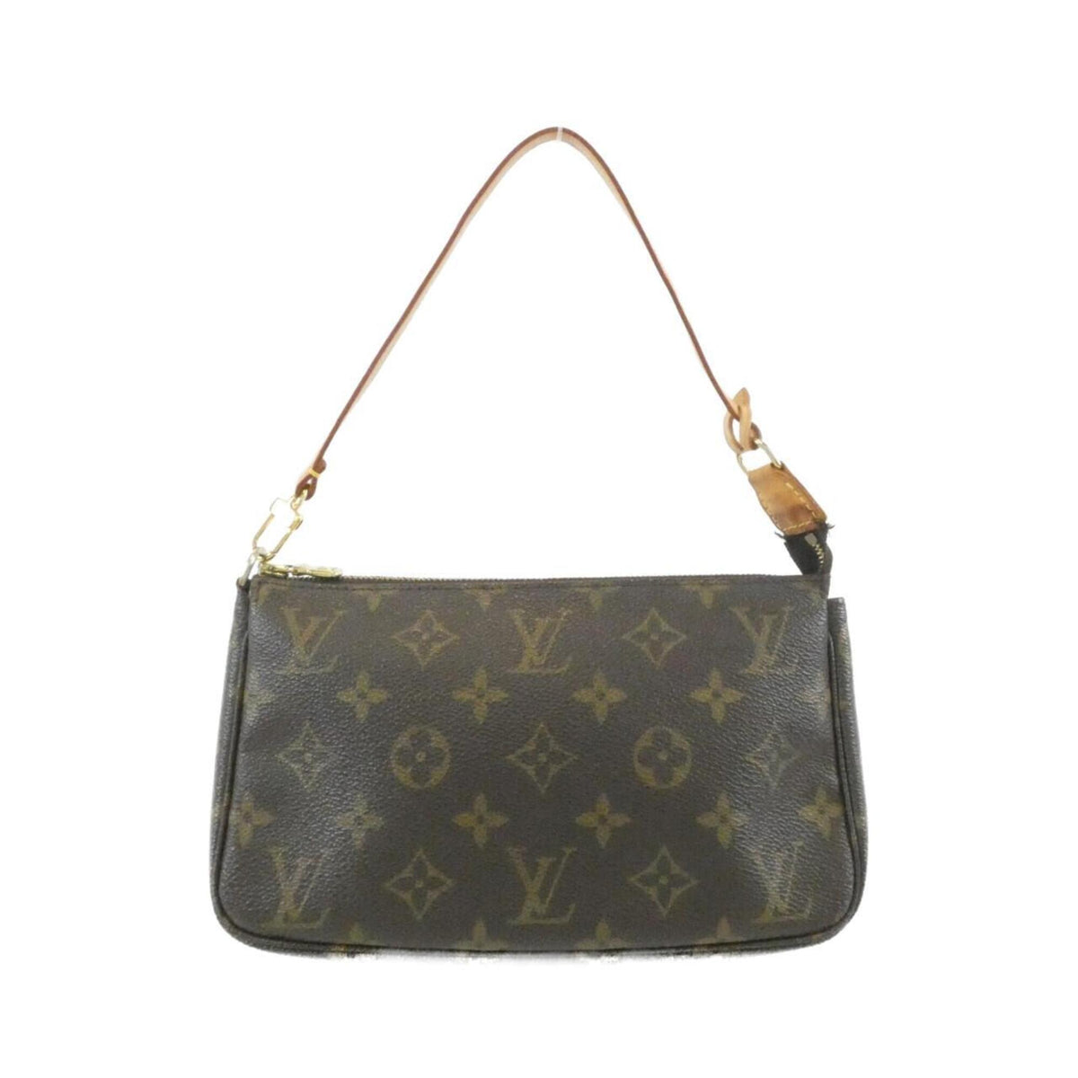 Louis Vuitton Brown Coated Canvas Pochette Pouch (Pre-Owned)