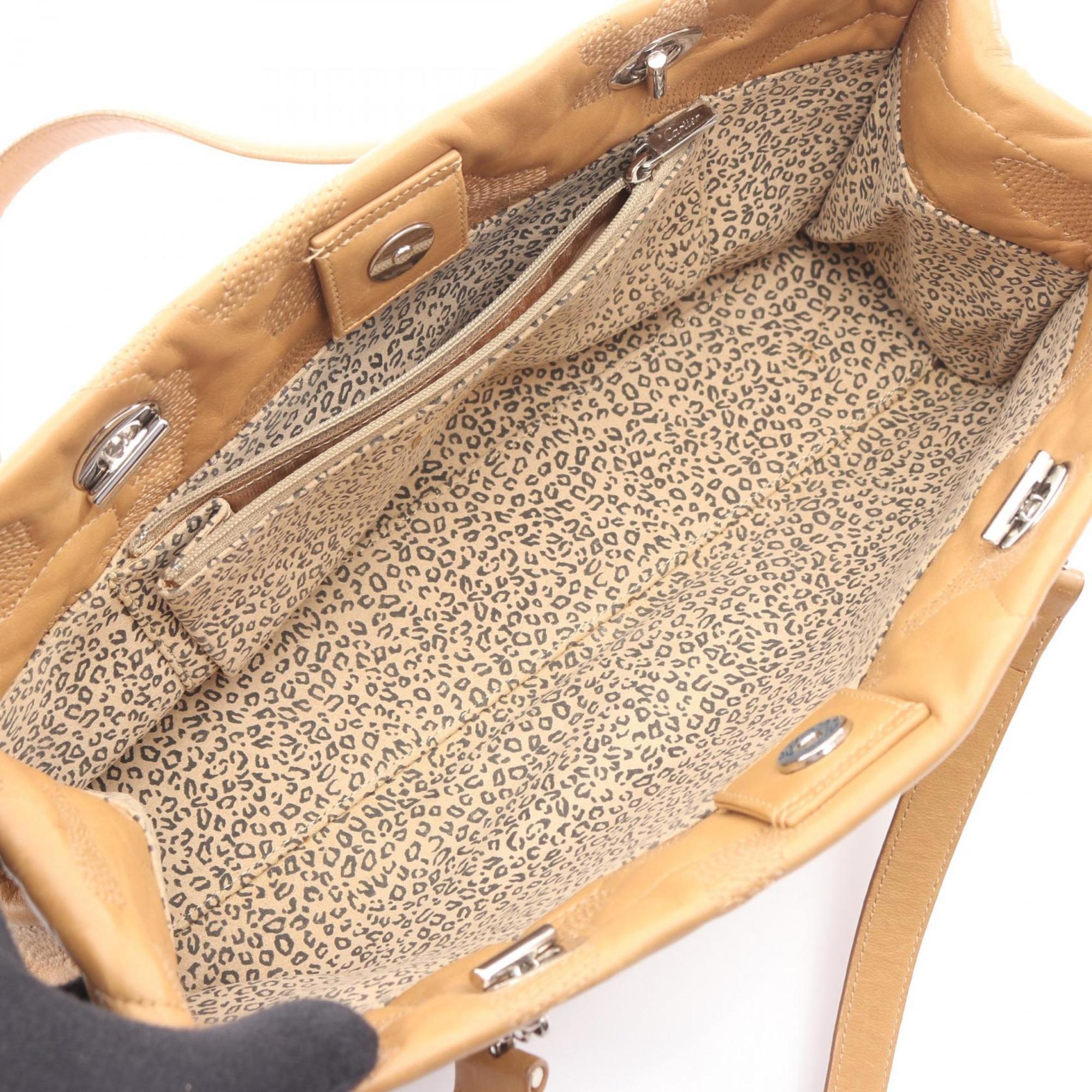 Cartier Beige Leather Handbag (Pre-Owned)