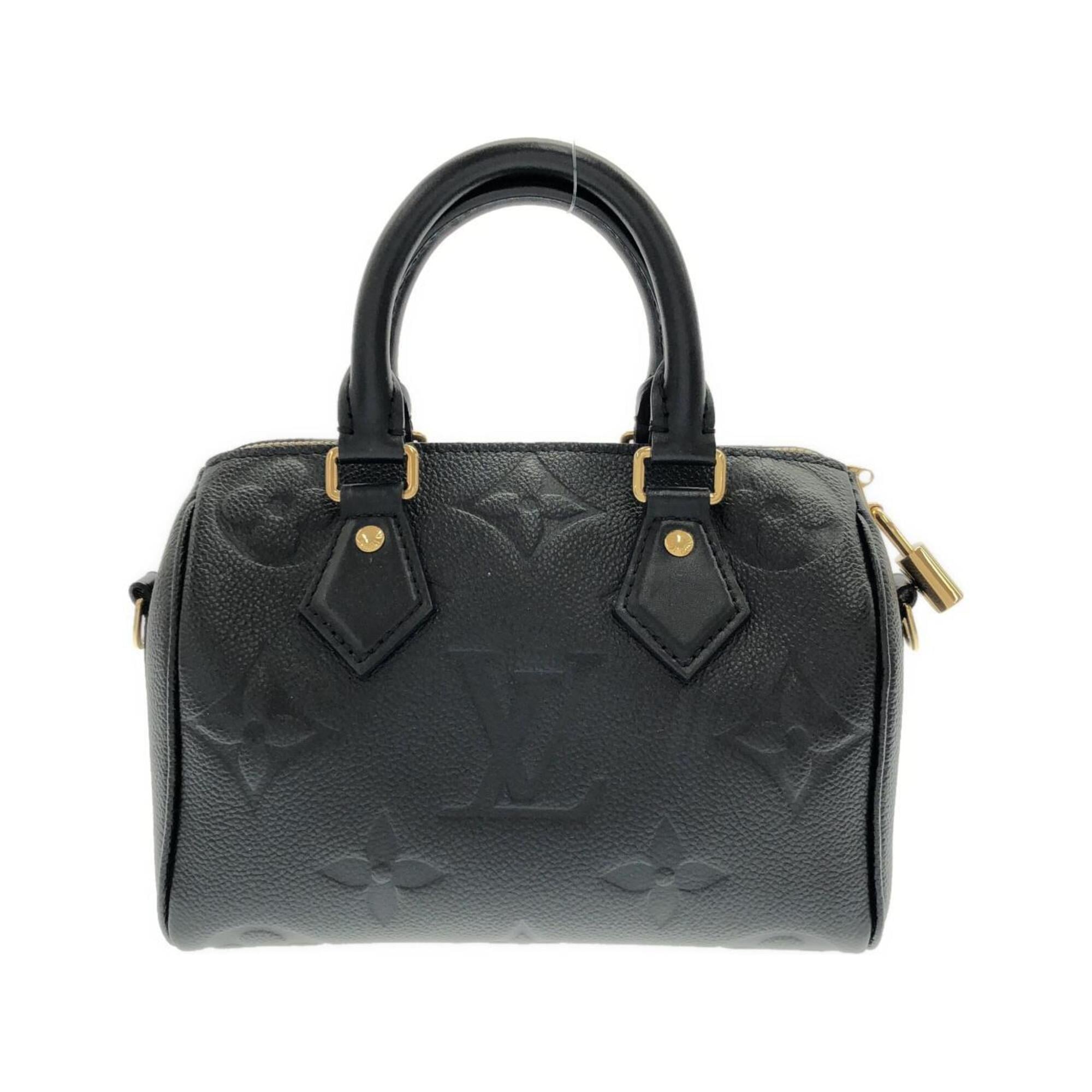 Louis Vuitton Black Leather Boston Bag (Pre-Owned)
