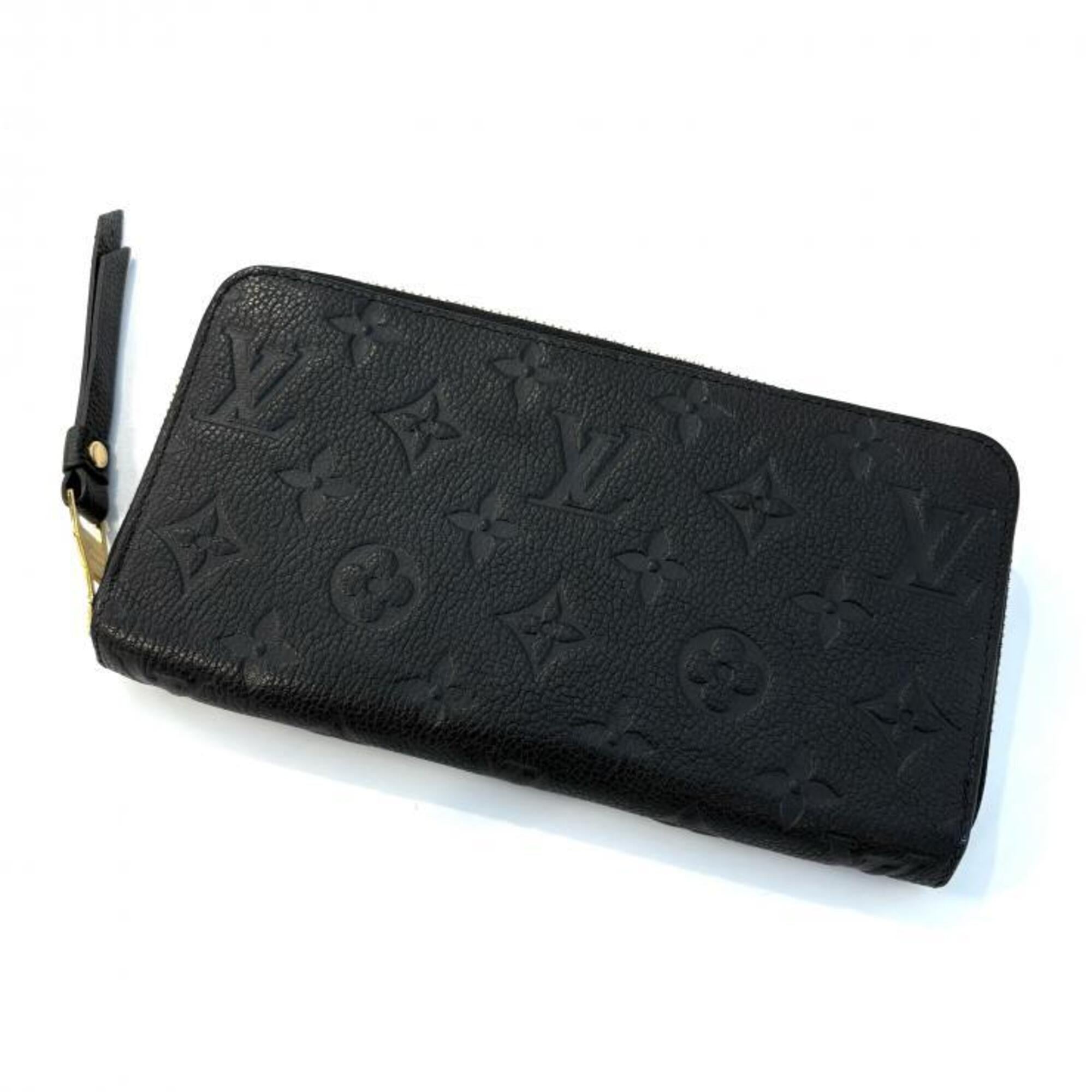 Louis Vuitton Black Noir Monogram Empreinte Long Wallet (Bi-Fold) (Pre-Owned)