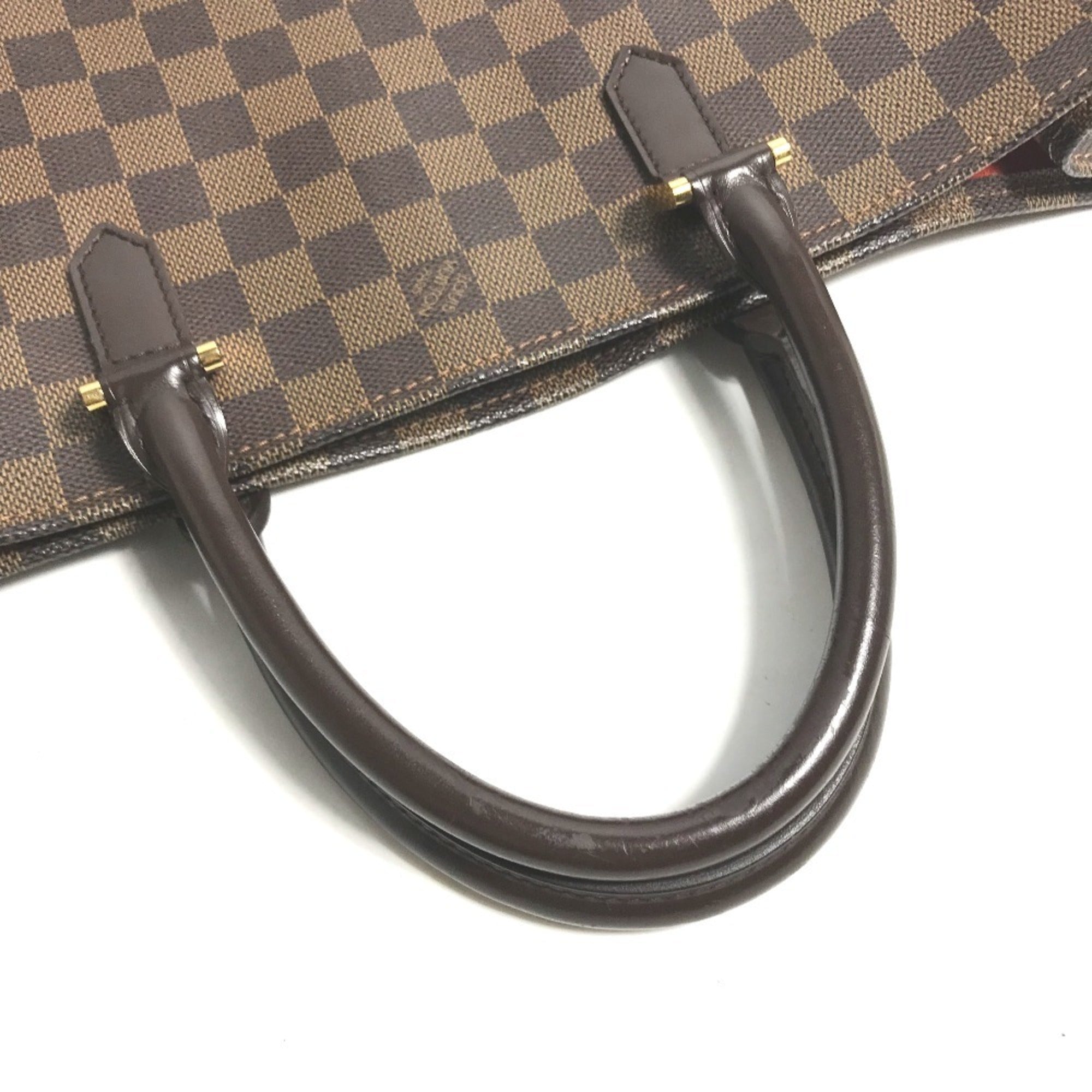 Louis Vuitton Brown Damier Canvas Ebene Damier Canvas Handbag Tote Bag (Pre-Owned)