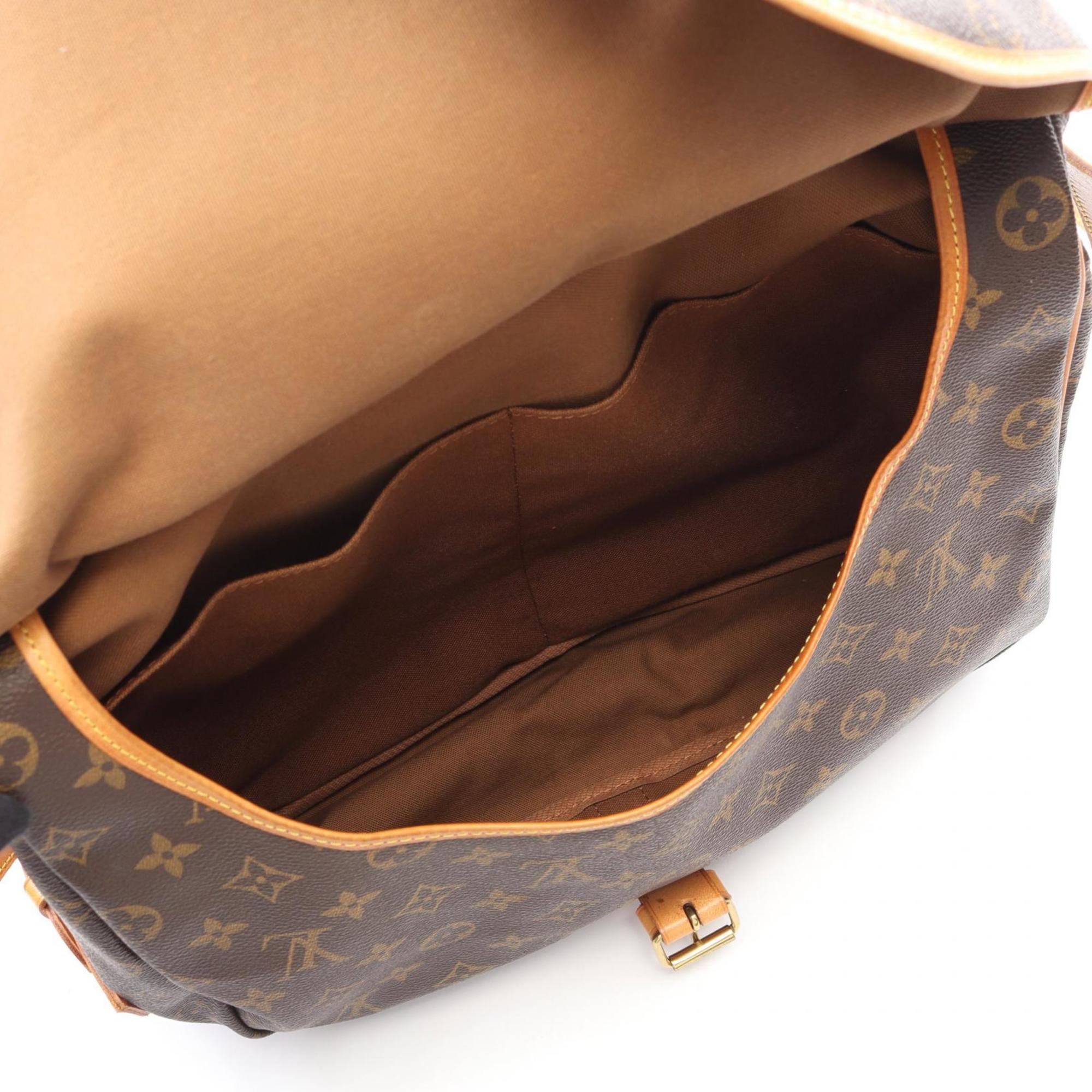 Louis Vuitton Brown Pvc Leather Shoulder Bag (Pre-Owned)
