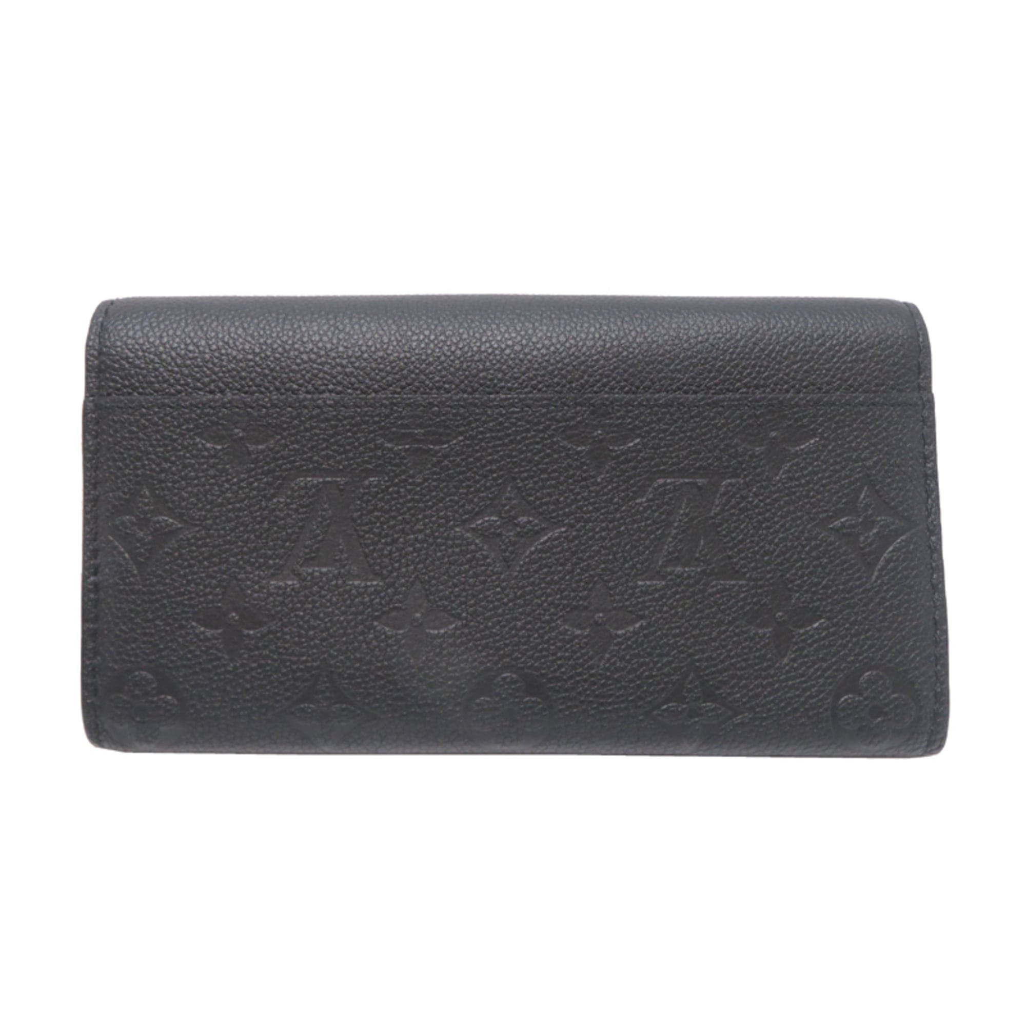 Louis Vuitton Black Noir Monogram Empreinte Long Wallet (Bi-Fold) (Pre-Owned)