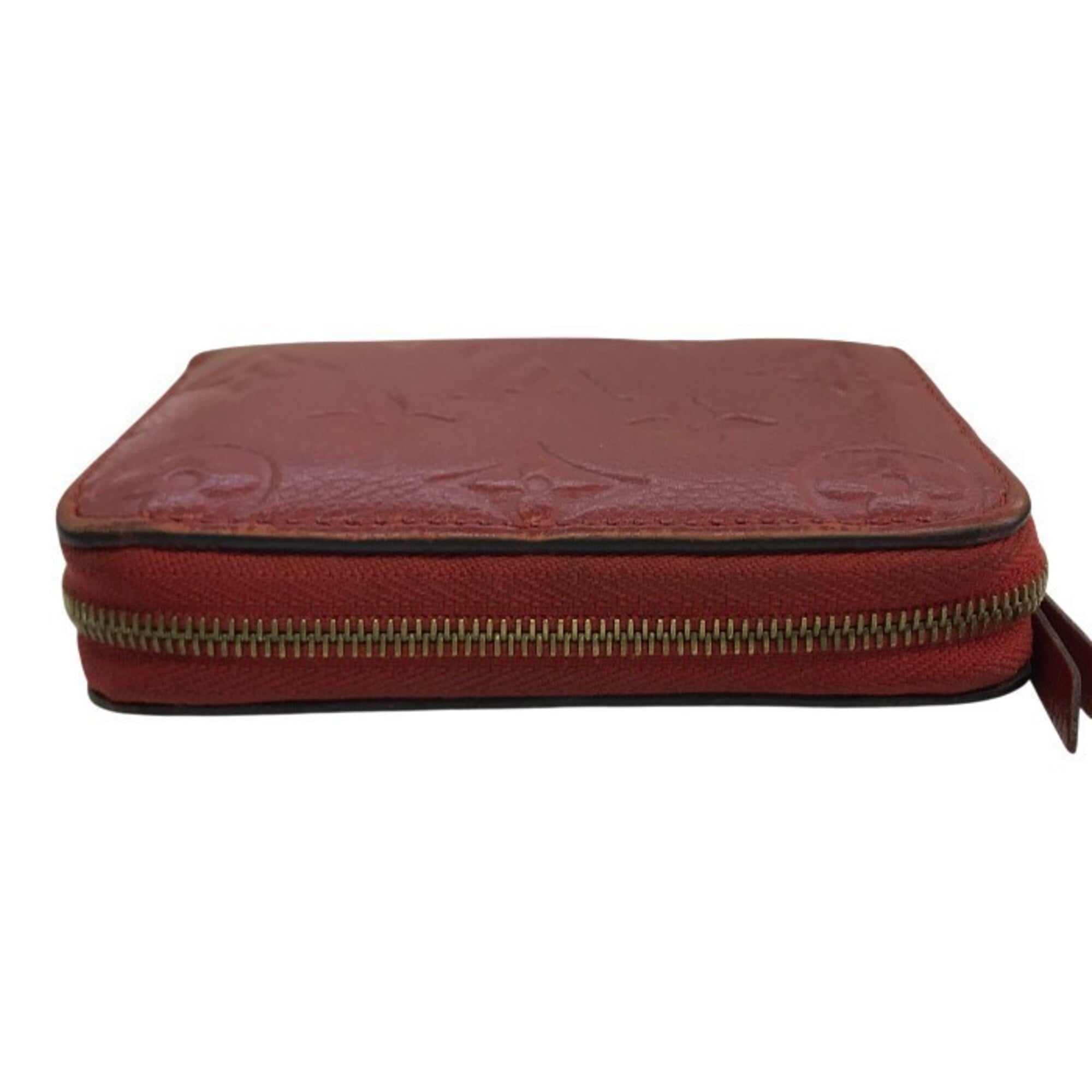 Louis Vuitton Monogram Empreinte Red Color Leather Coin Purse/Coin Case (Pre-Owned)