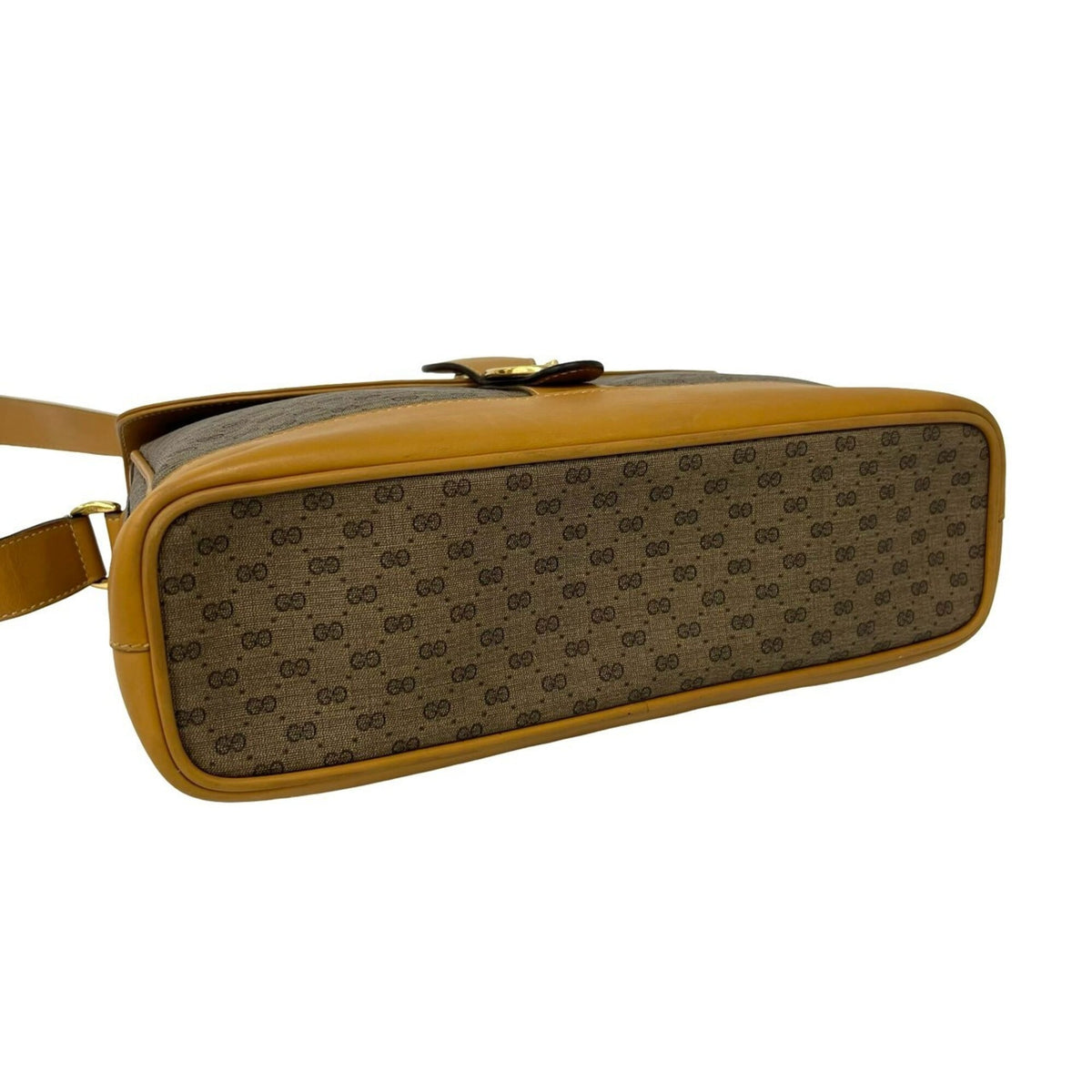 Gucci Brown Leather Pvc Crossbody Bag Shoulder Bag (Pre-Owned)