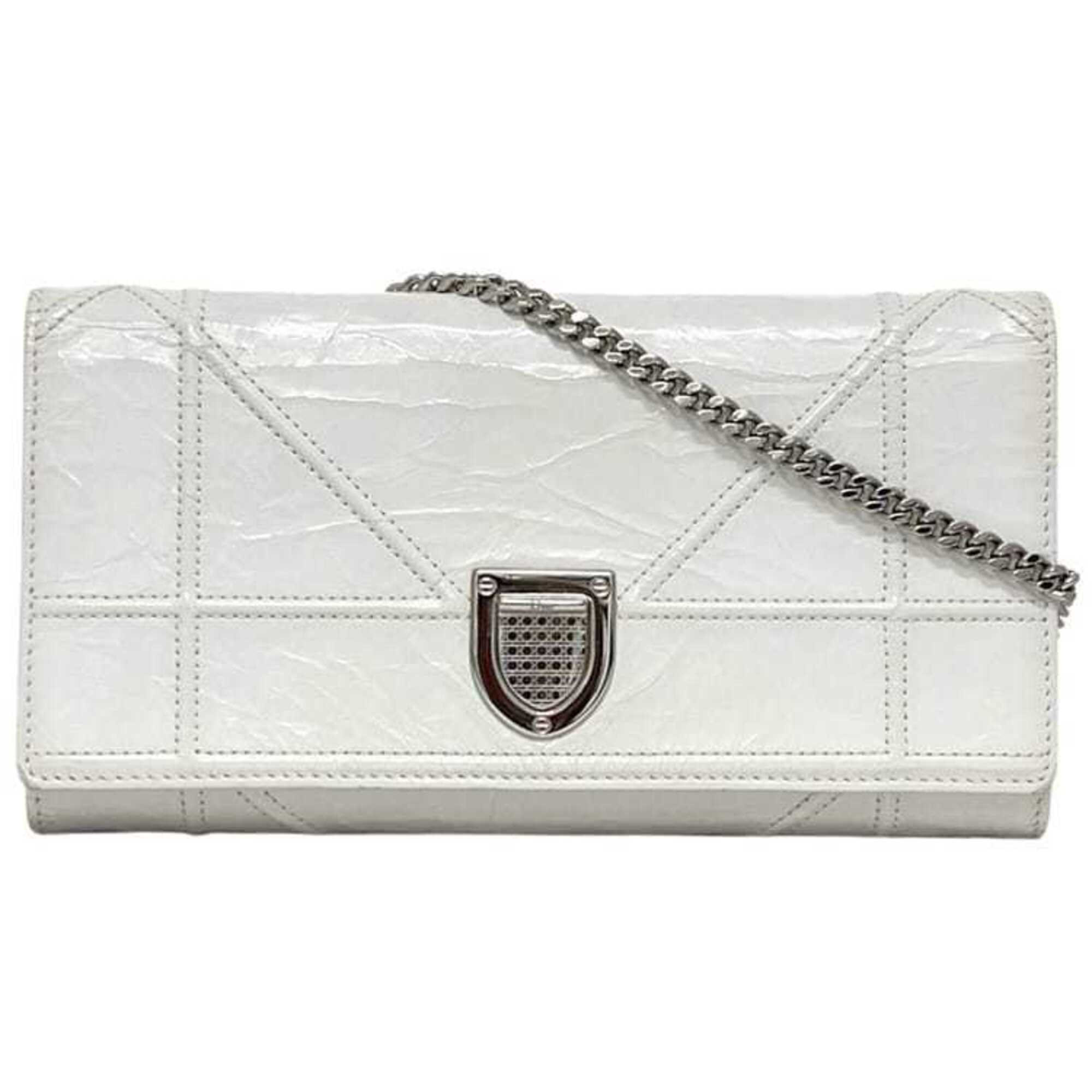 Christian Dior White Leather Shoulder Bag (Pre-Owned)