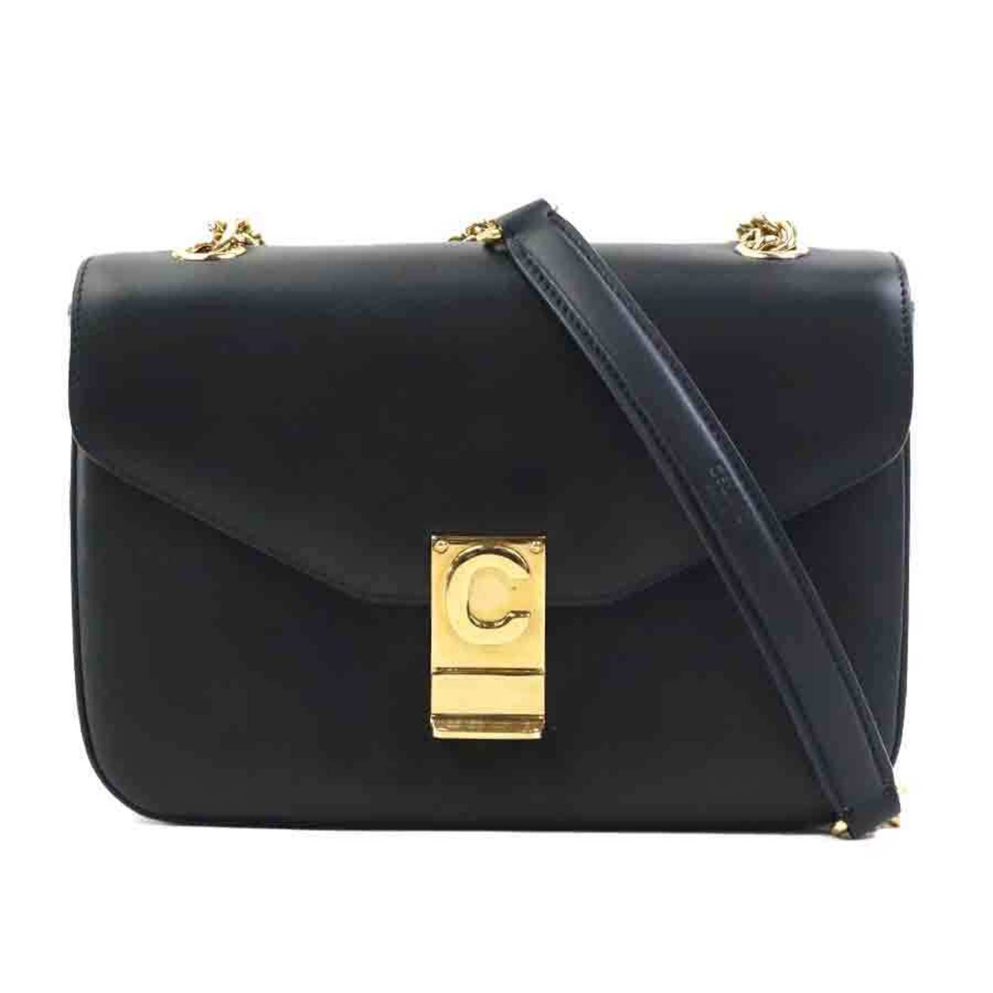 Celine Black Leather Shoulder Bag (Pre-Owned)