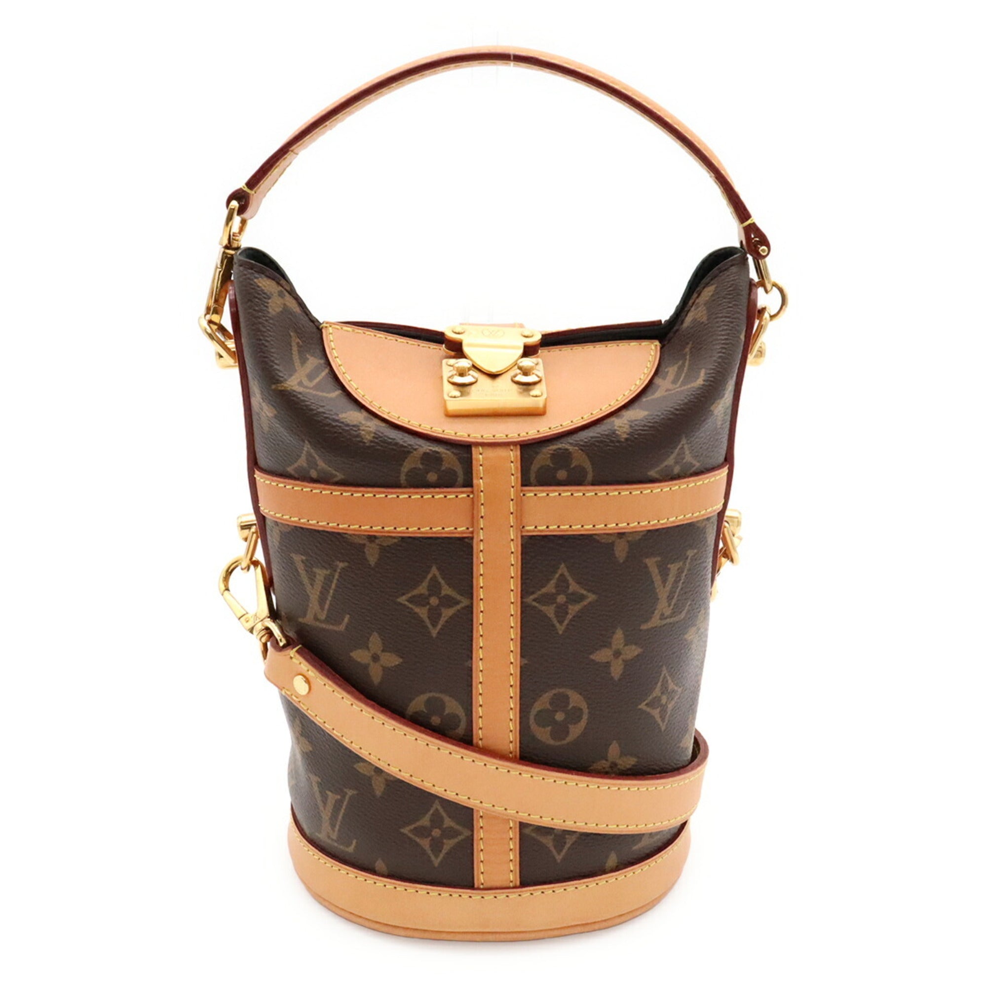 Louis Vuitton Brown Monogram Canvas Handbag Shoulder Bag (Pre-Owned)