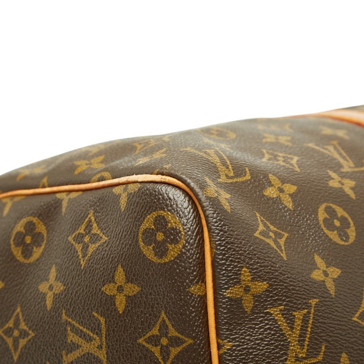 Louis Vuitton Brown Pvc Leather Boston Bag Handbag (Pre-Owned)