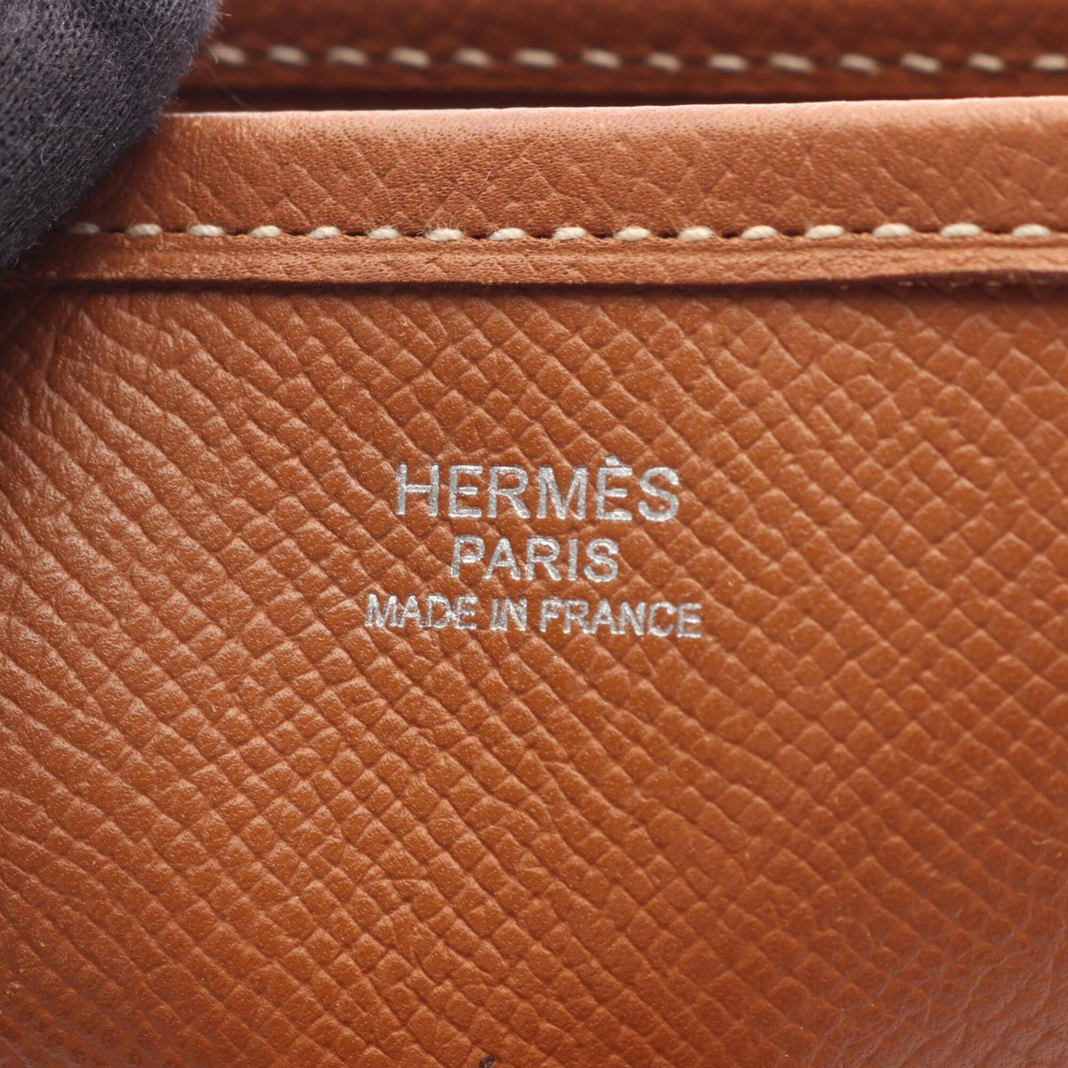 Hermes Brown Epsom Leather Handbag Shoulder Bag (Pre-Owned)