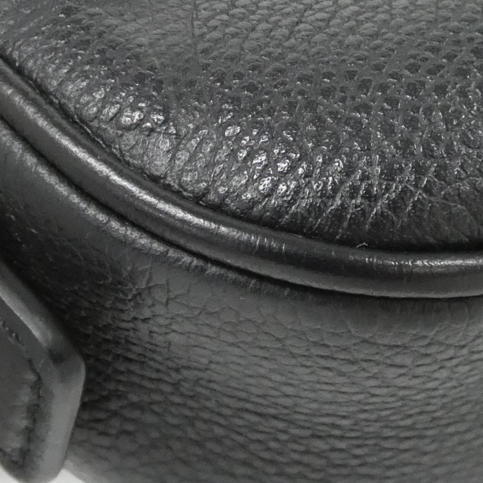 Louis Vuitton Black Leather Shoulder Bag (Pre-Owned)