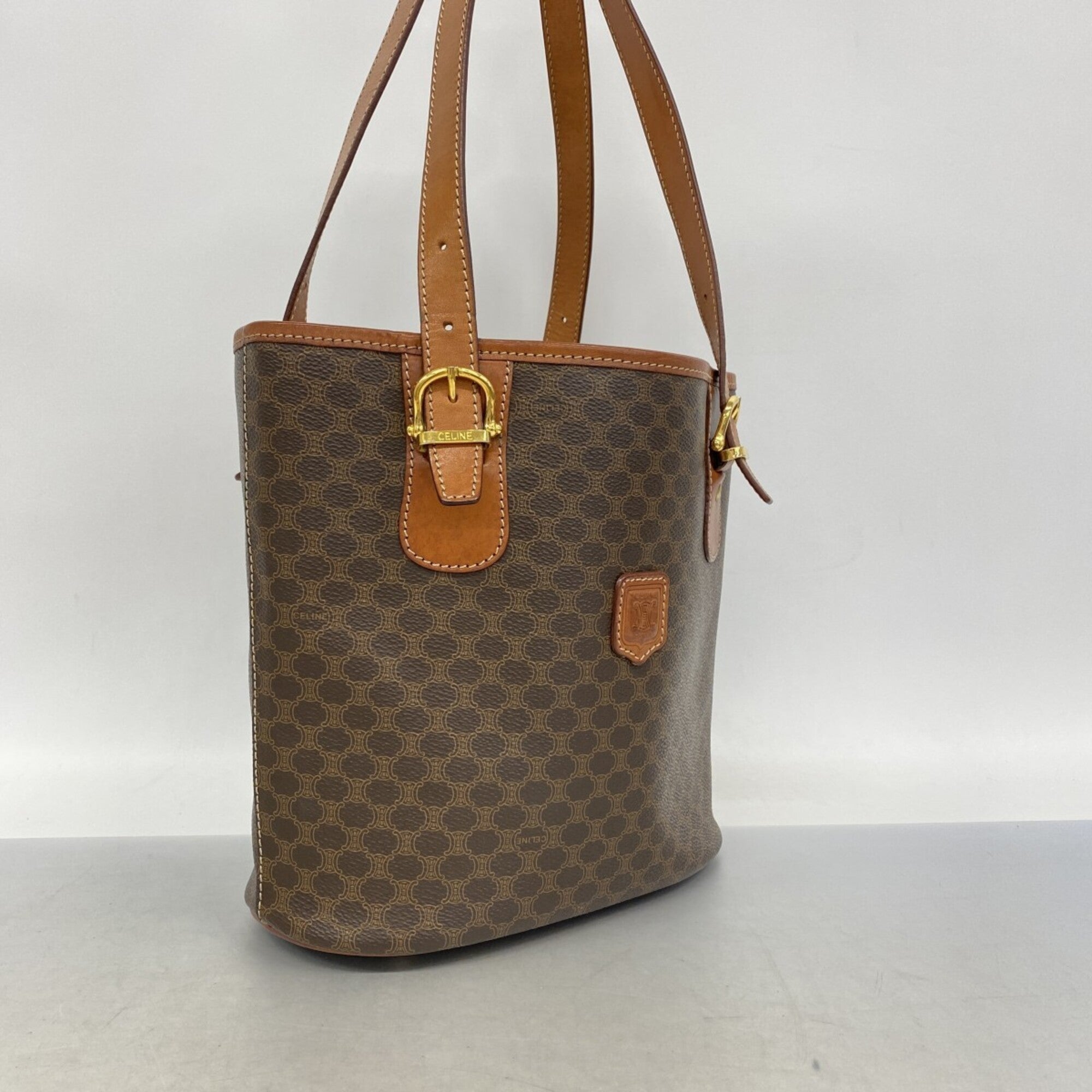 Celine Brown Pvc Tote Bag (Pre-Owned)