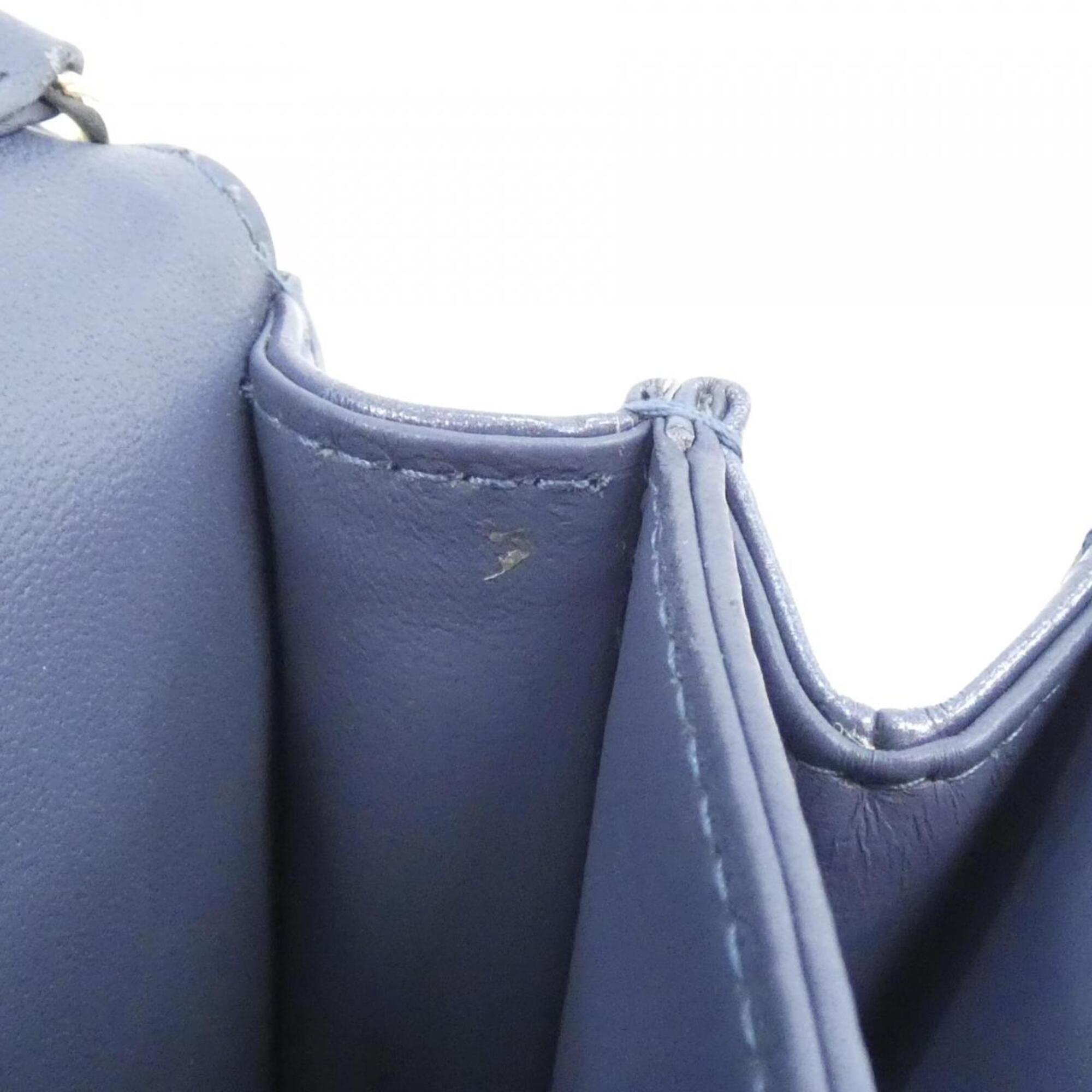 Christian Dior Blue Leather Handbag (Pre-Owned)