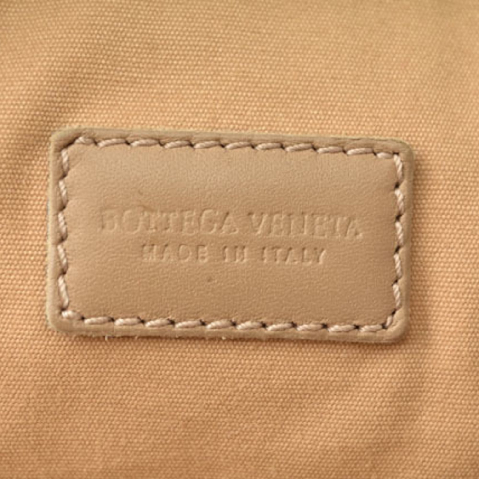 Bottega Veneta Camel Leather Shoulder Bag (Pre-Owned)