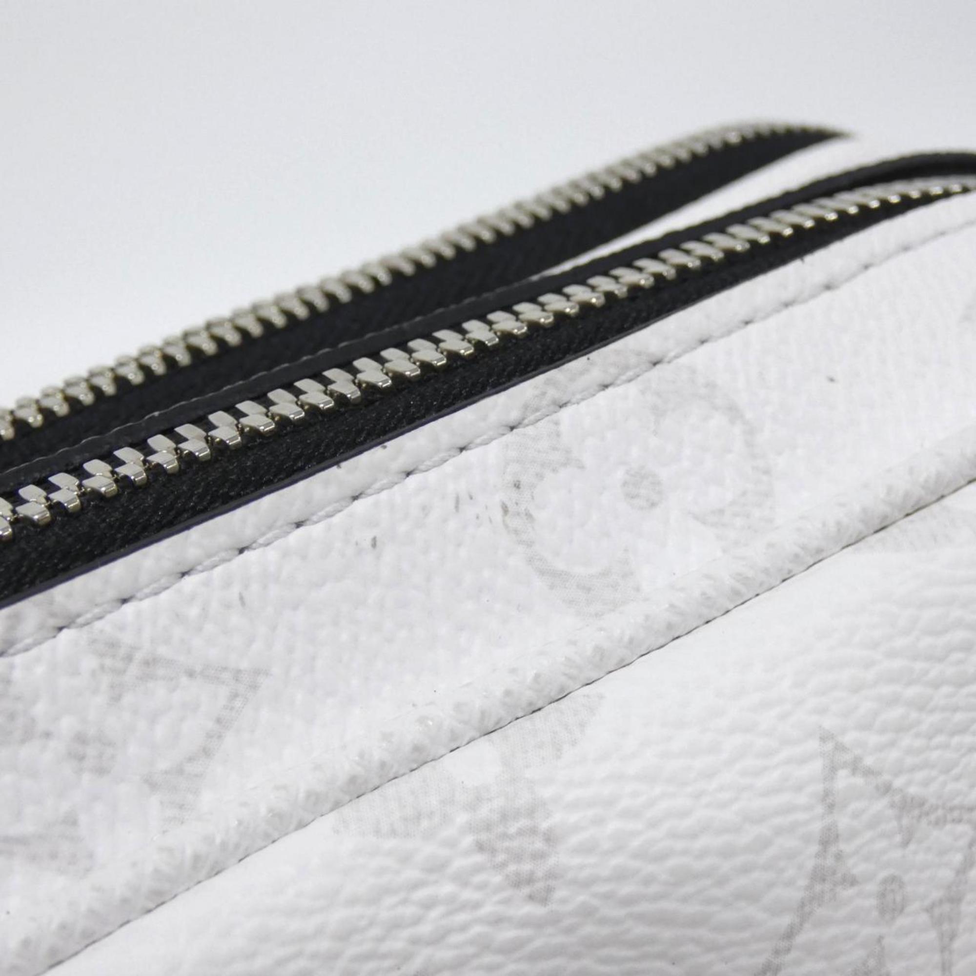 Louis Vuitton White Coated Canvas Leather Shoulder Bag (Pre-Owned)