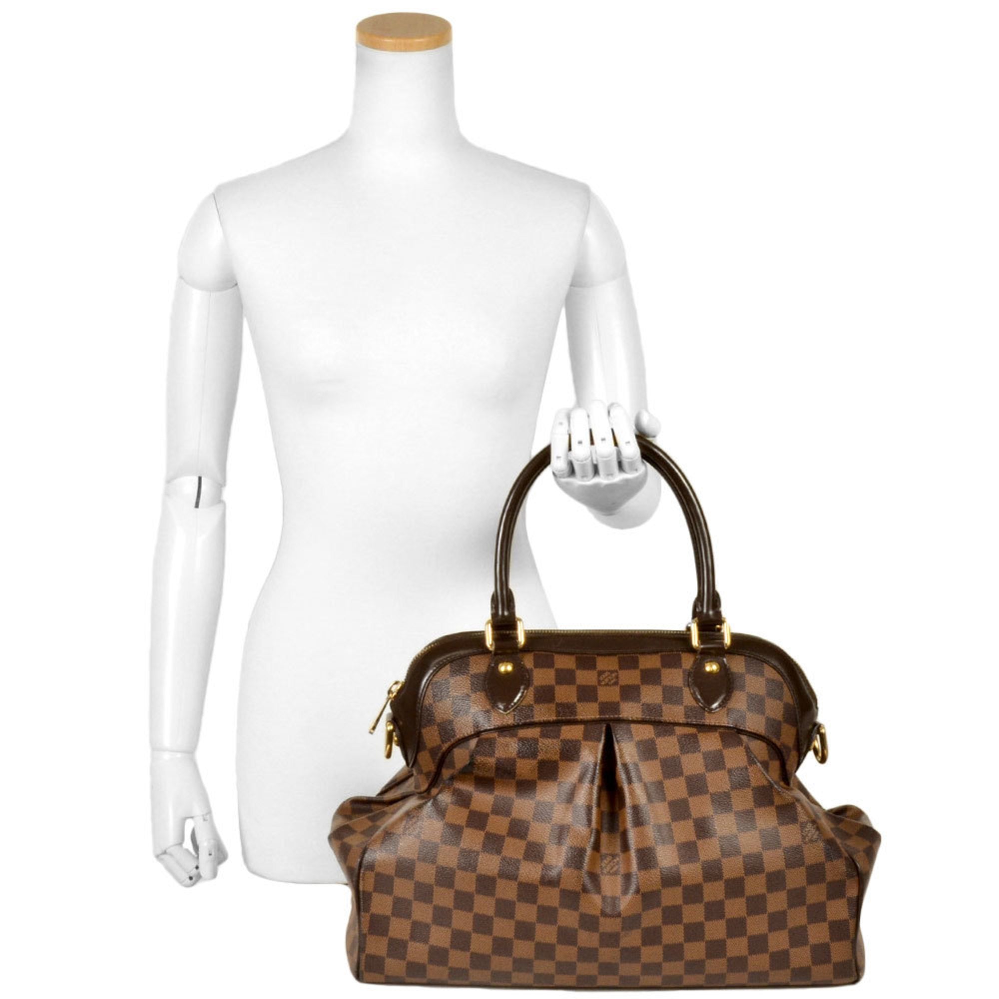 Louis Vuitton Ebene Damier Canvas Handbag (Pre-Owned)