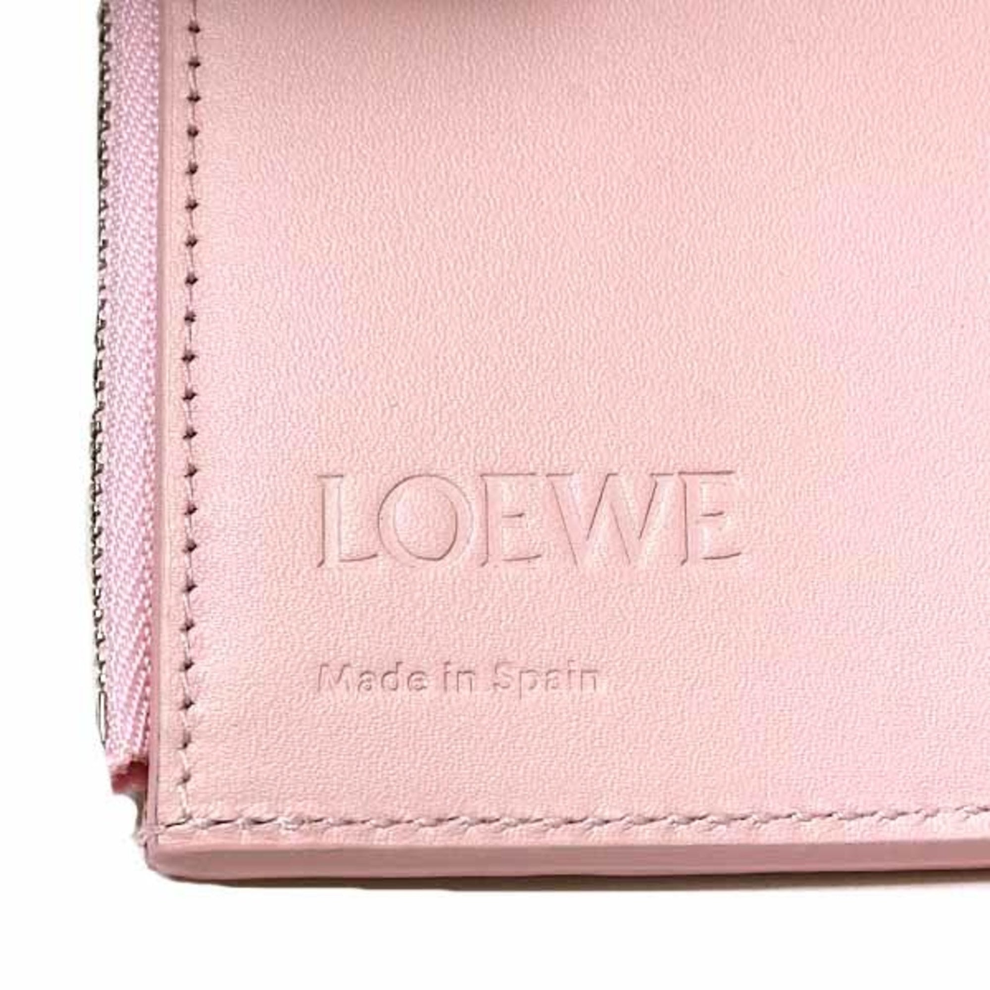 Loewe Pink Leather Wallet (Tri-Fold) (Pre-Owned)