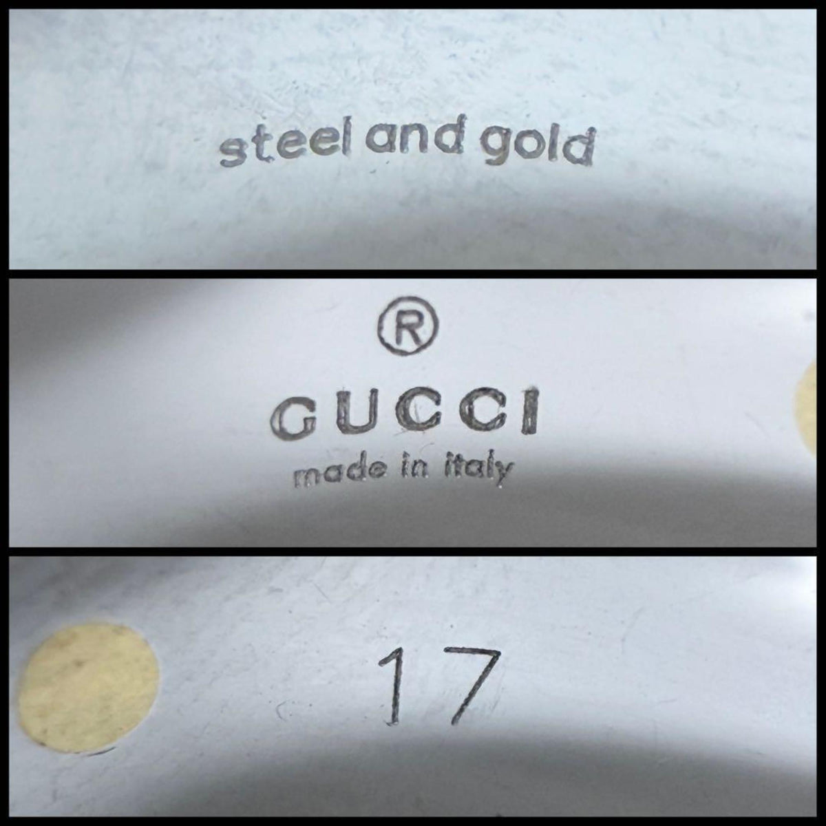 Gucci Gold Plating Stainless Steel Band Ring (Pre-Owned)
