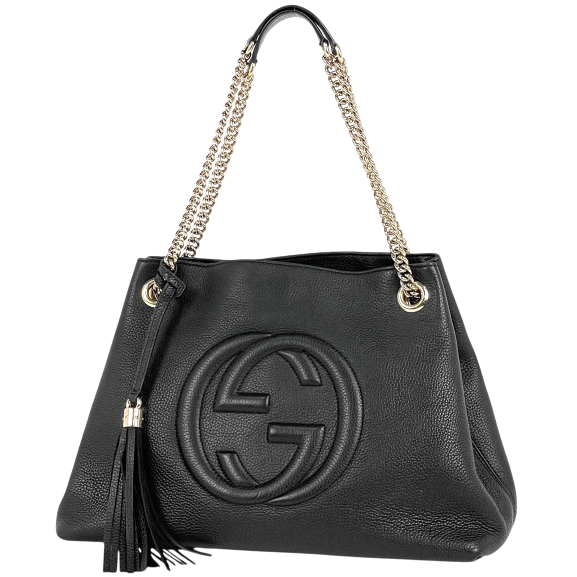 Gucci Black Leather Shoulder Bag (Pre-Owned)