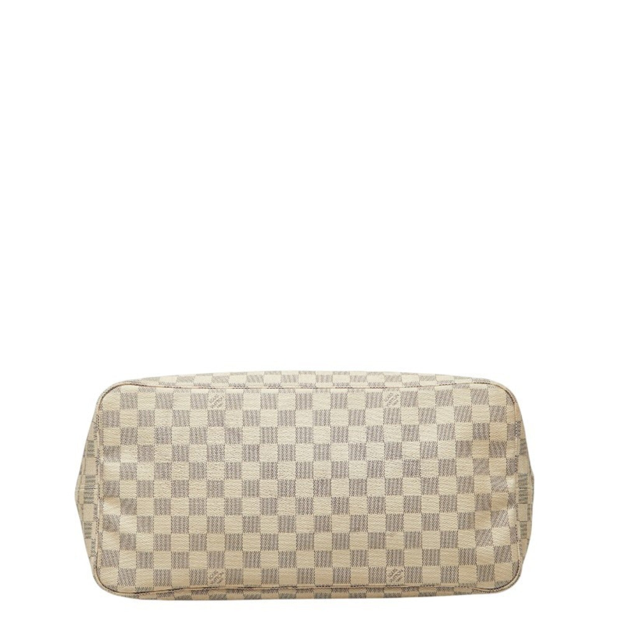 Louis Vuitton Brown White Pvc Leather Shoulder Bag Tote Bag (Pre-Owned)