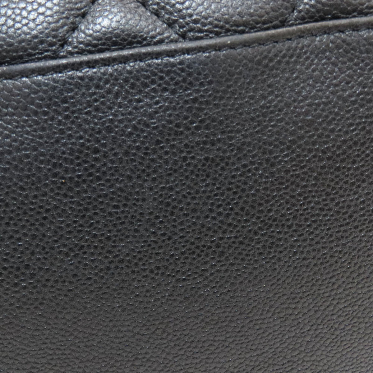 Chanel Matelasse Black Leather Tote Bag (Pre-Owned)