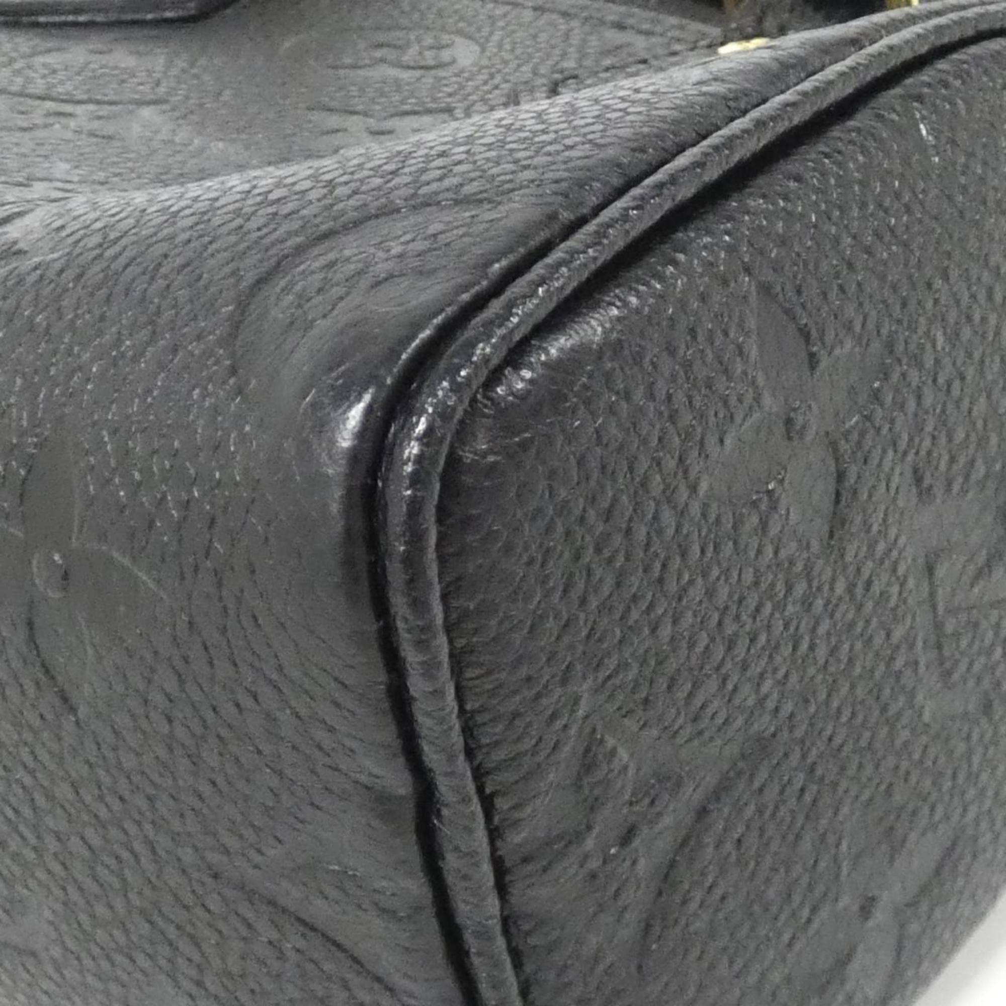 Louis Vuitton Black Leather Handbag (Pre-Owned)
