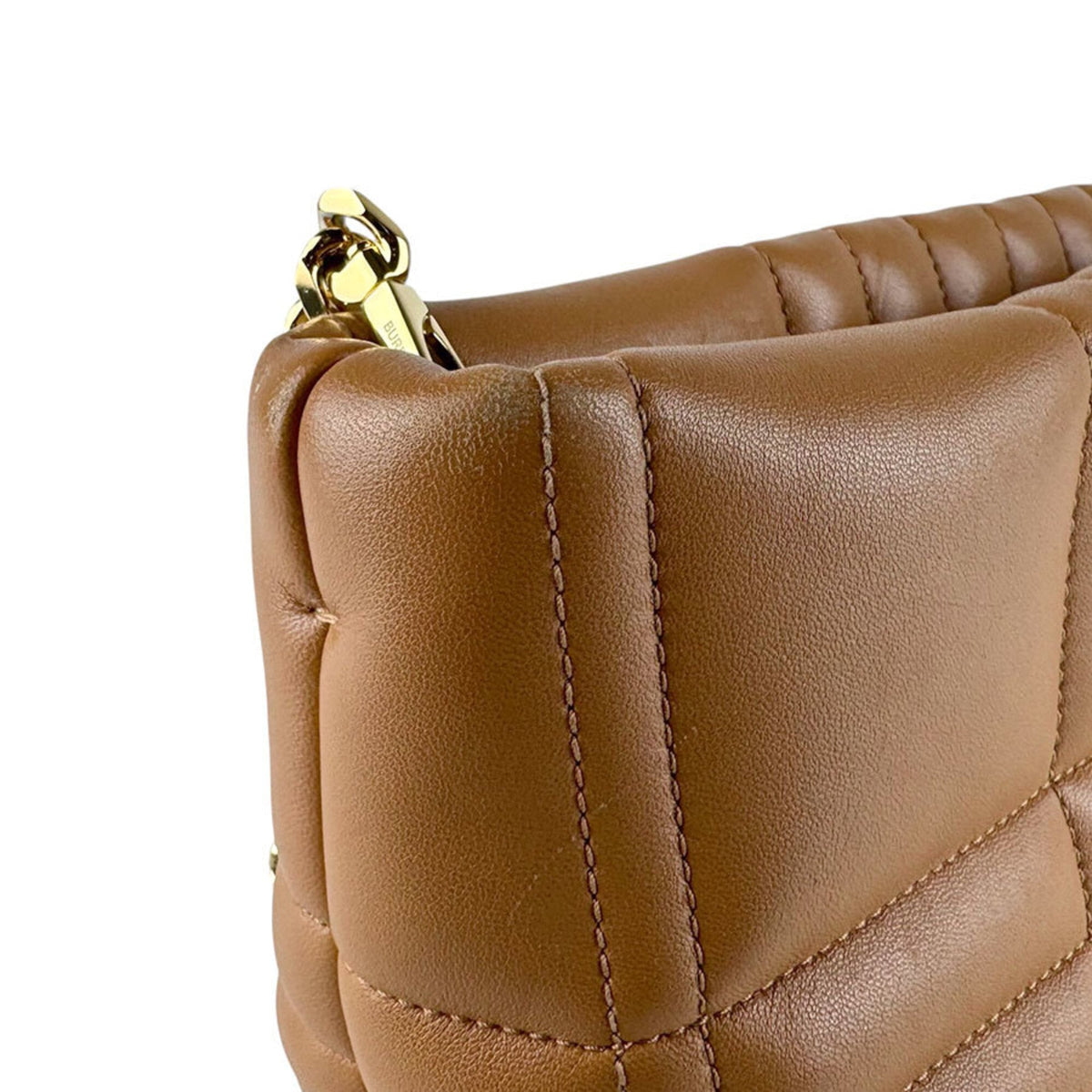 Burberry Camel Leather Shoulder Bag (Pre-Owned)