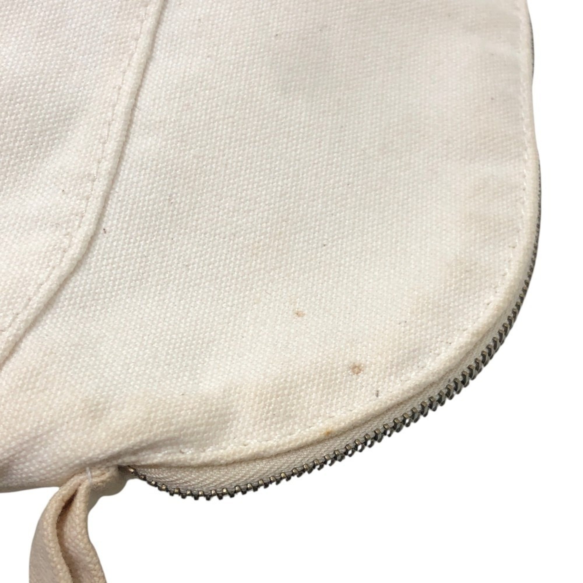 Hermes White Canvas Handbag Pouch (Pre-Owned)