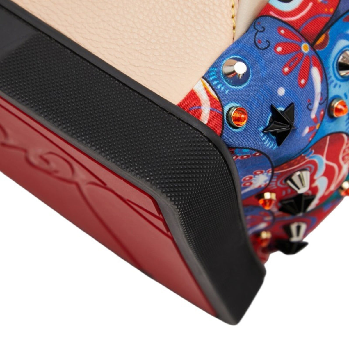 Christian Louboutin Multi-Color Nylon Leather Rubber Backpack (Pre-Owned)