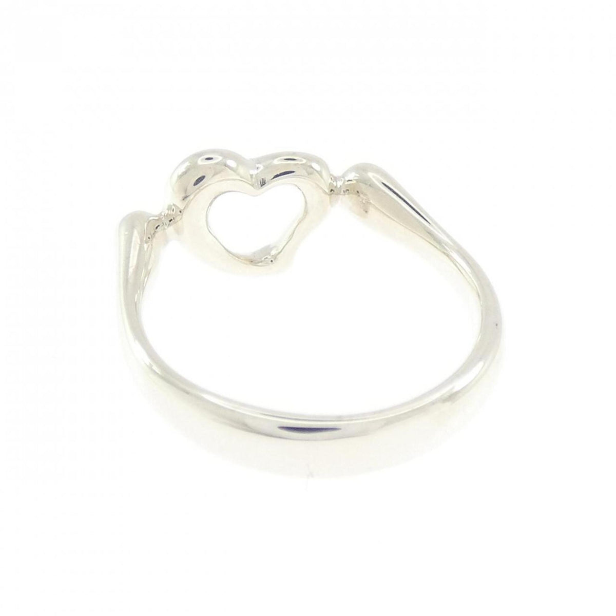 Tiffany Open Heart Silver 925 Band Ring (Pre-Owned)