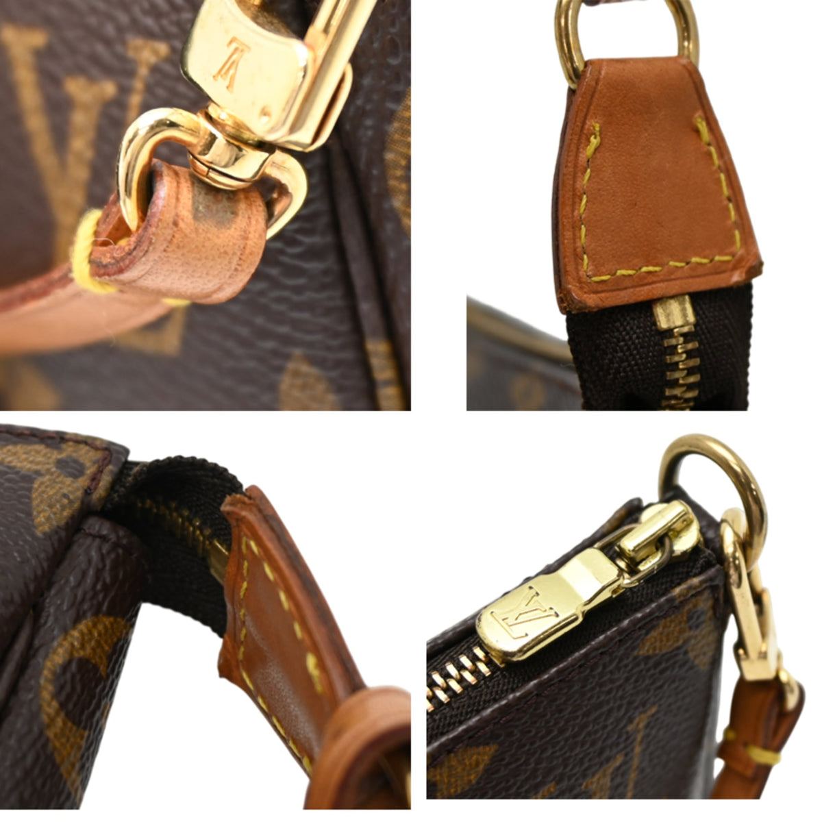 Louis Vuitton Brown Monogram Pochette Pouch (Pre-Owned)
