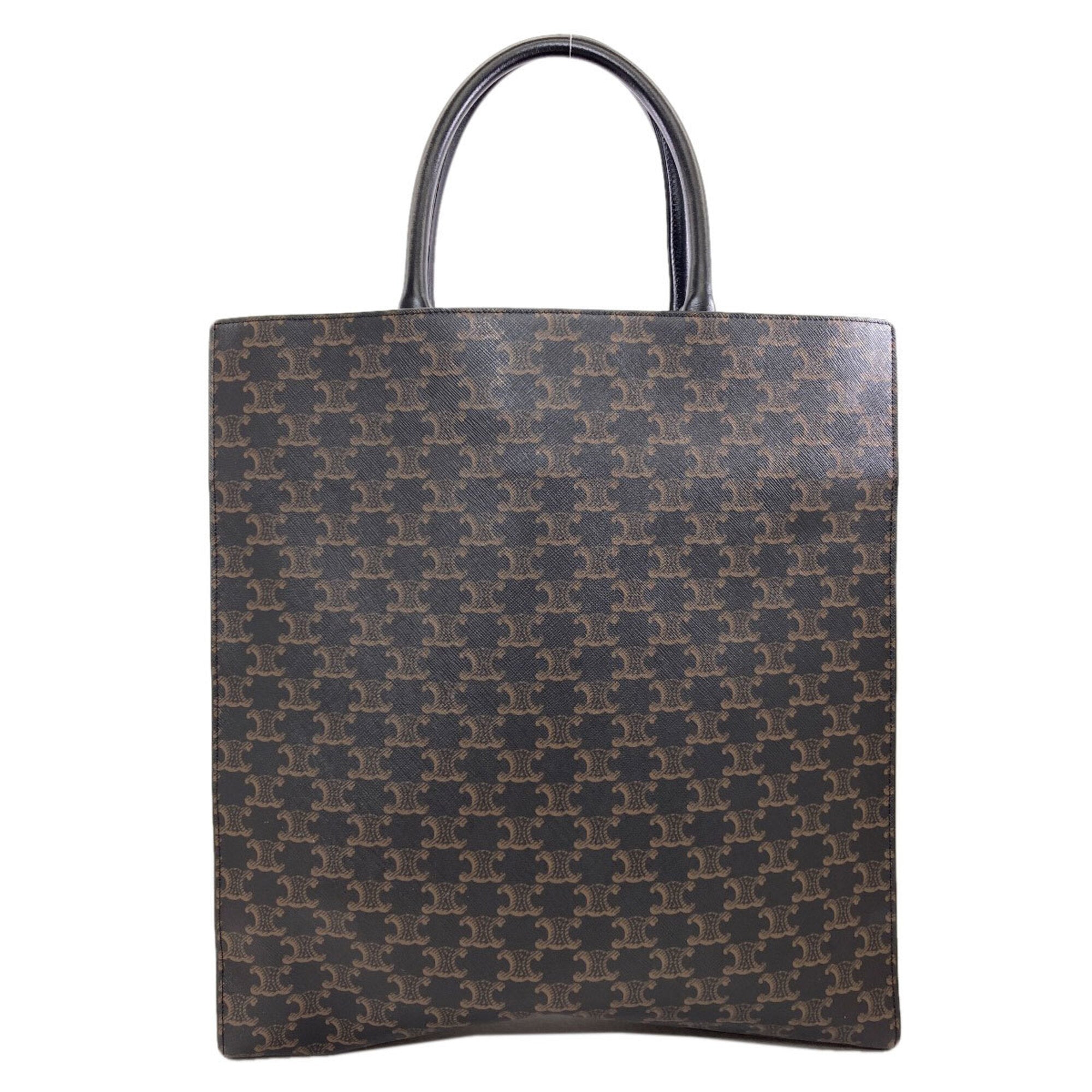 Celine Black Brown Pvc Tote Bag (Pre-Owned)