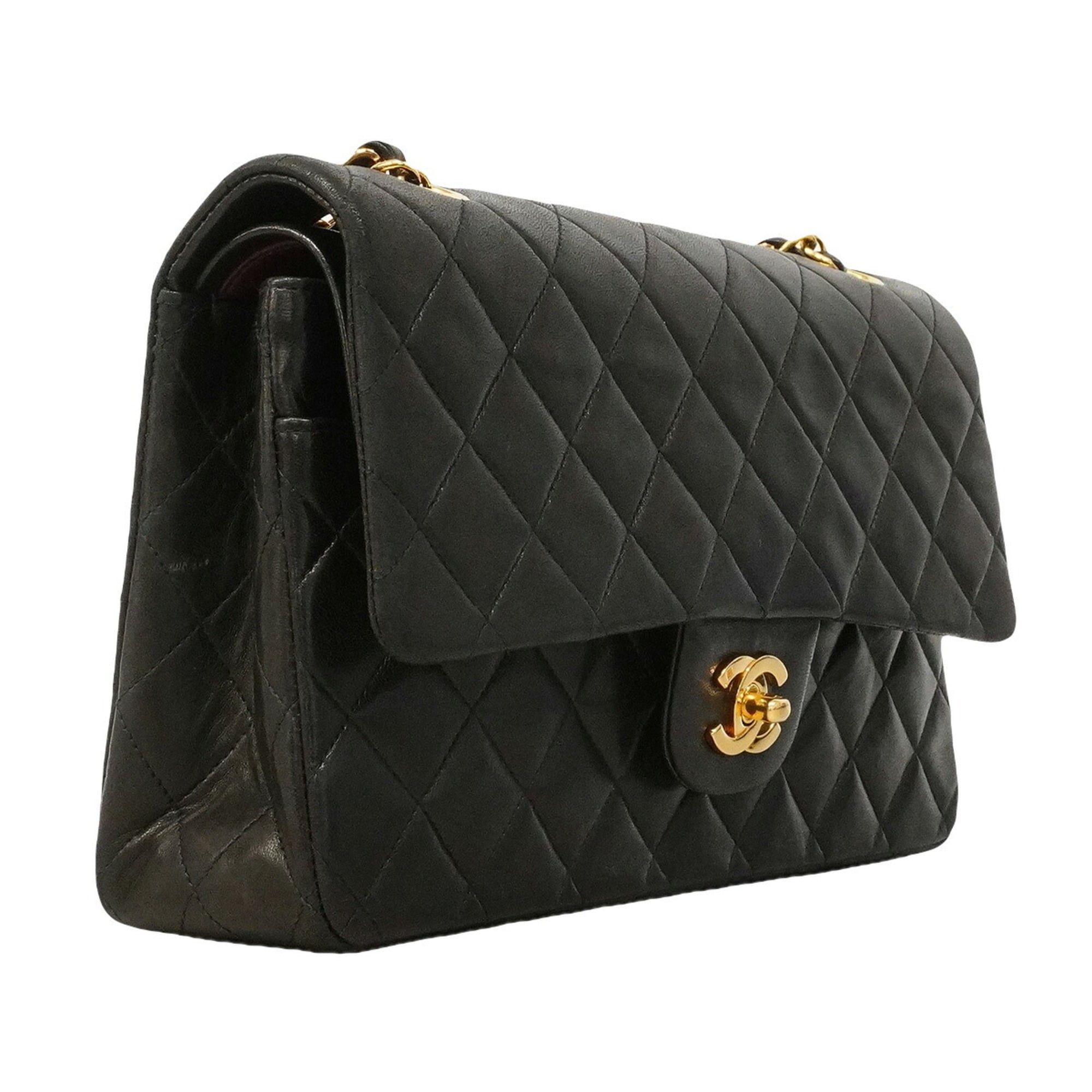 Chanel Black Leather Shoulder Bag (Pre-Owned)