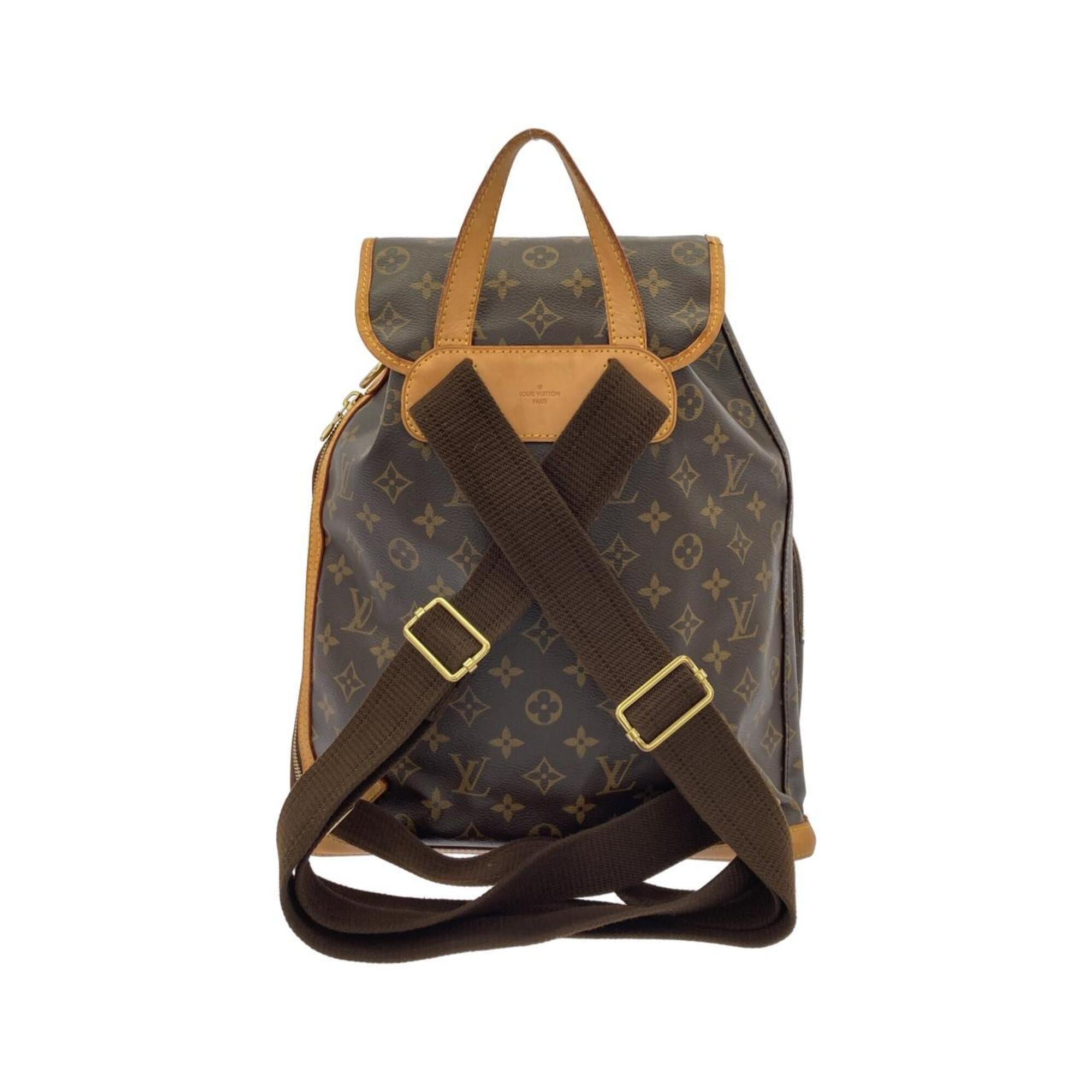 Louis Vuitton Marron Coated Canvas Backpack (Pre-Owned)