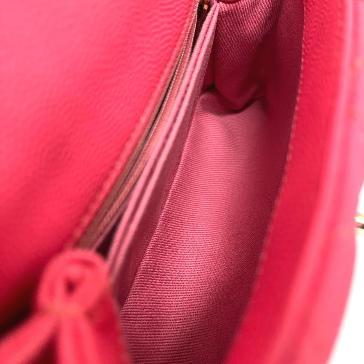 Chanel Coral Pink Grained Calfskin Handbag (Pre-Owned)