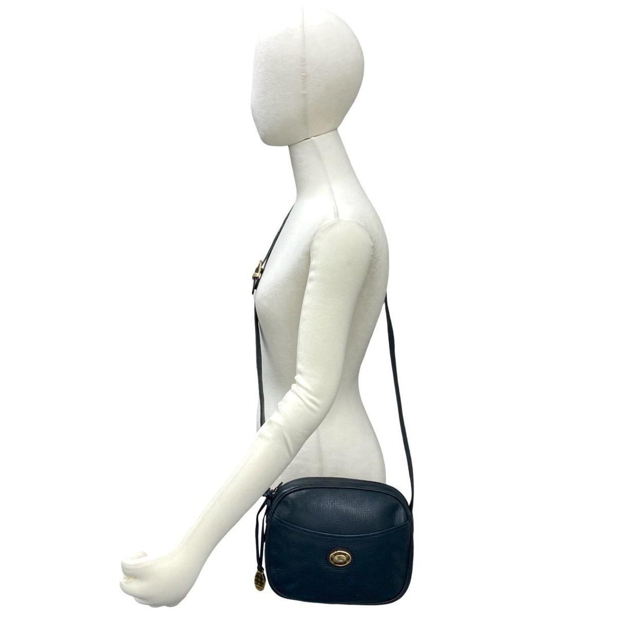 Burberry Navy Leather Shoulder Bag (Pre-Owned)