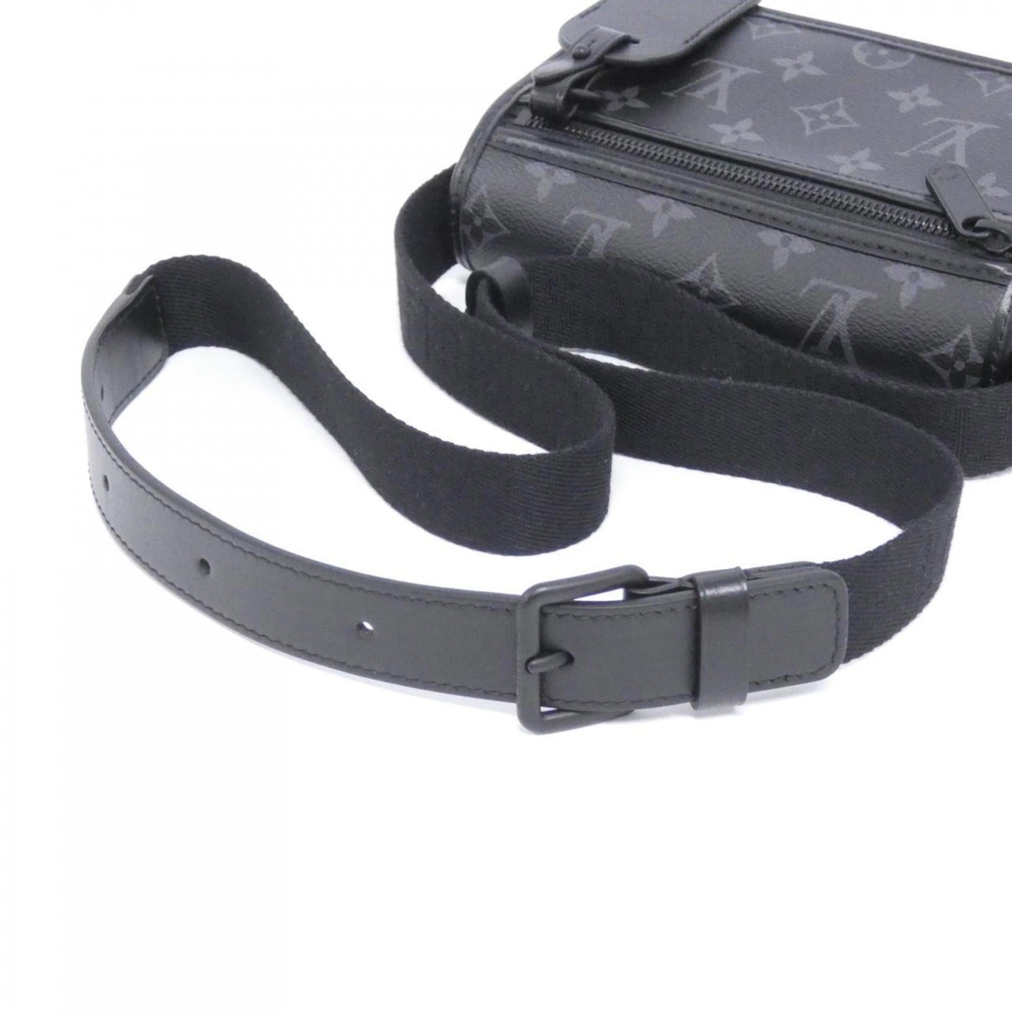 Louis Vuitton Black Coated Canvas Shoulder Bag (Pre-Owned)