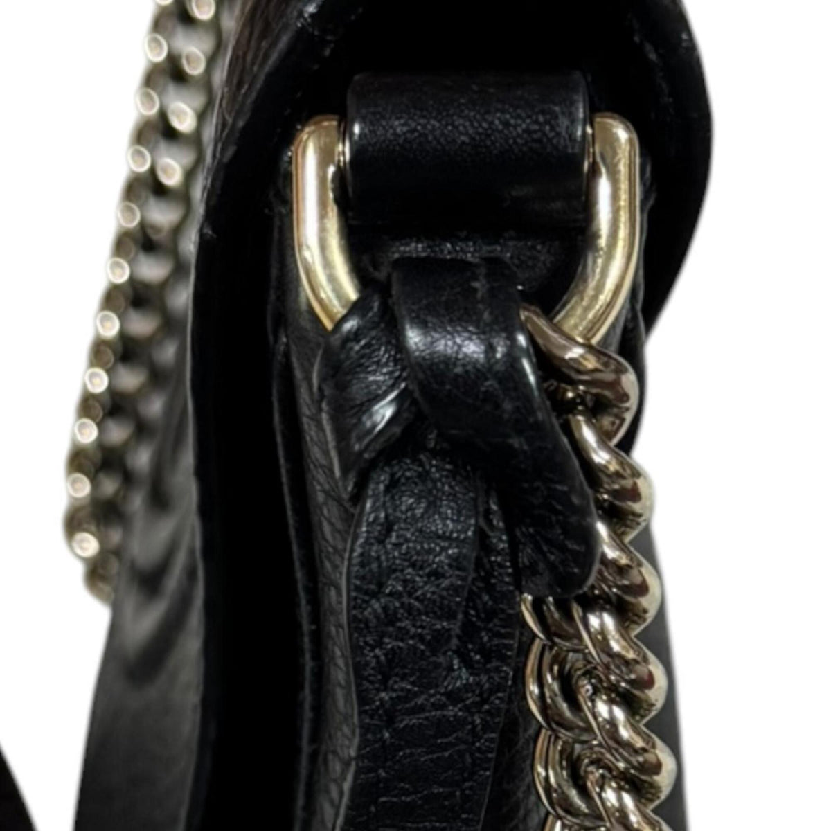 Gucci Black Leather Shoulder Bag (Pre-Owned)
