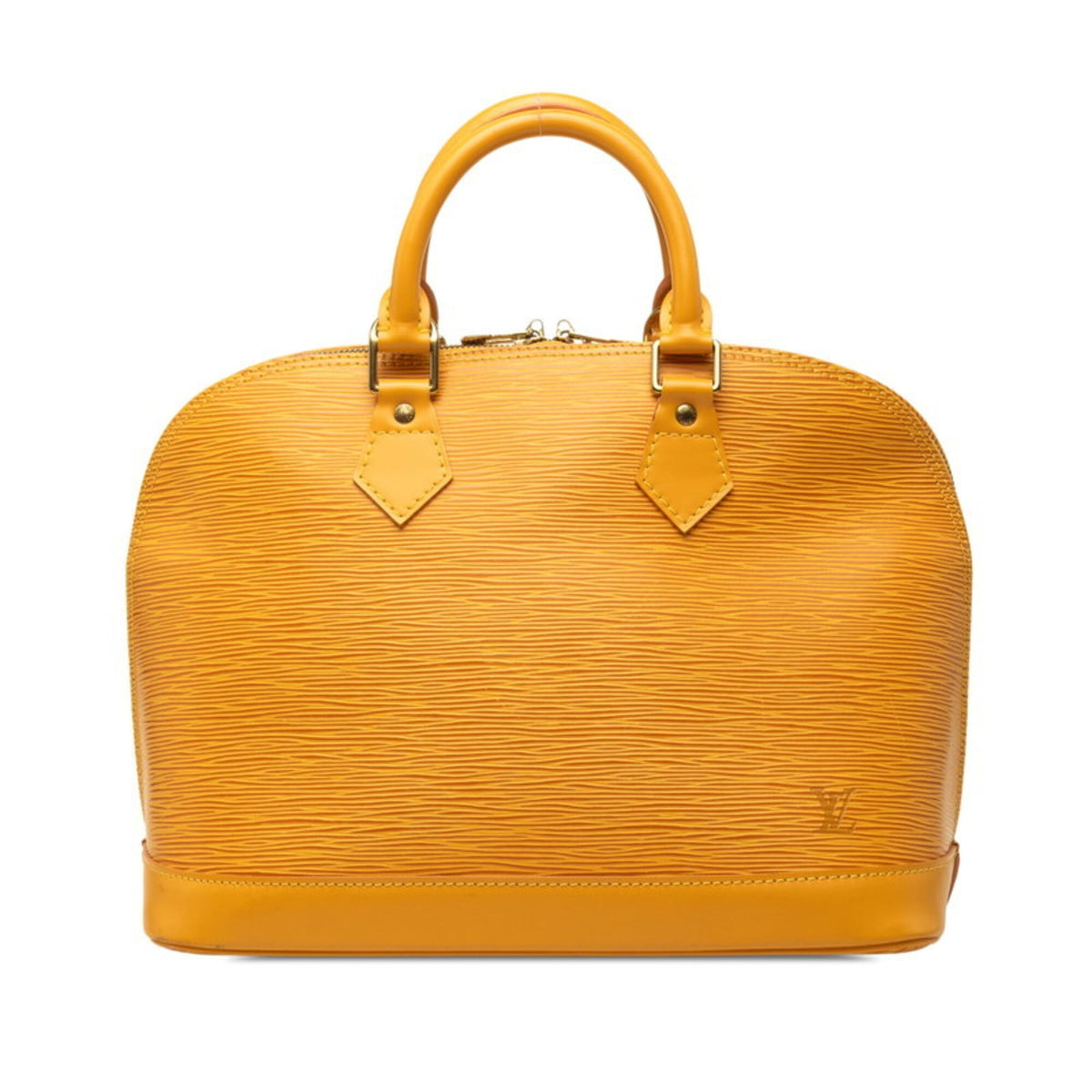 Louis Vuitton Yellow Leather Handbag (Pre-Owned)