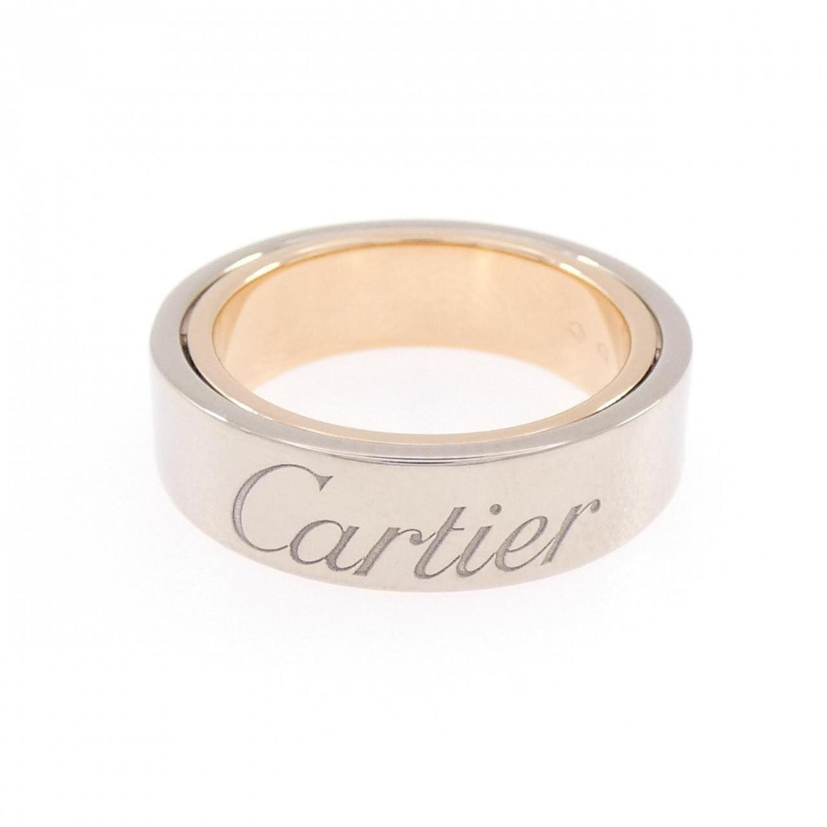 Cartier Pink Gold (18K) White Gold (18K) Band Ring (Pre-Owned)