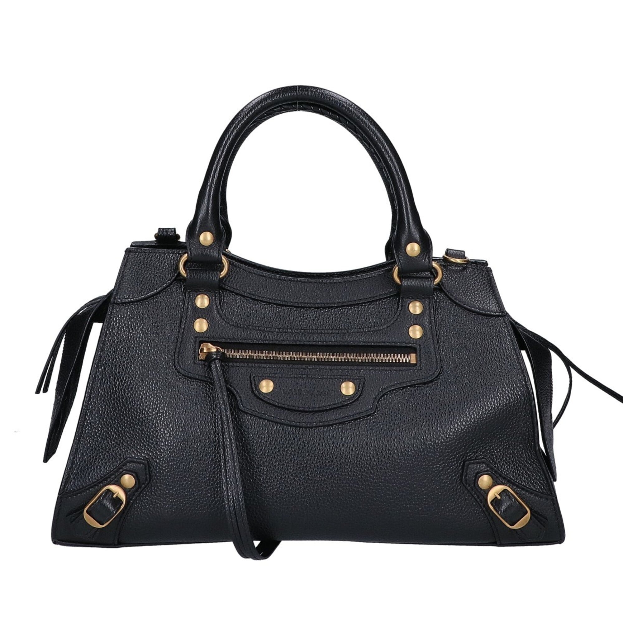 Balenciaga Black Leather Handbag (Pre-Owned)