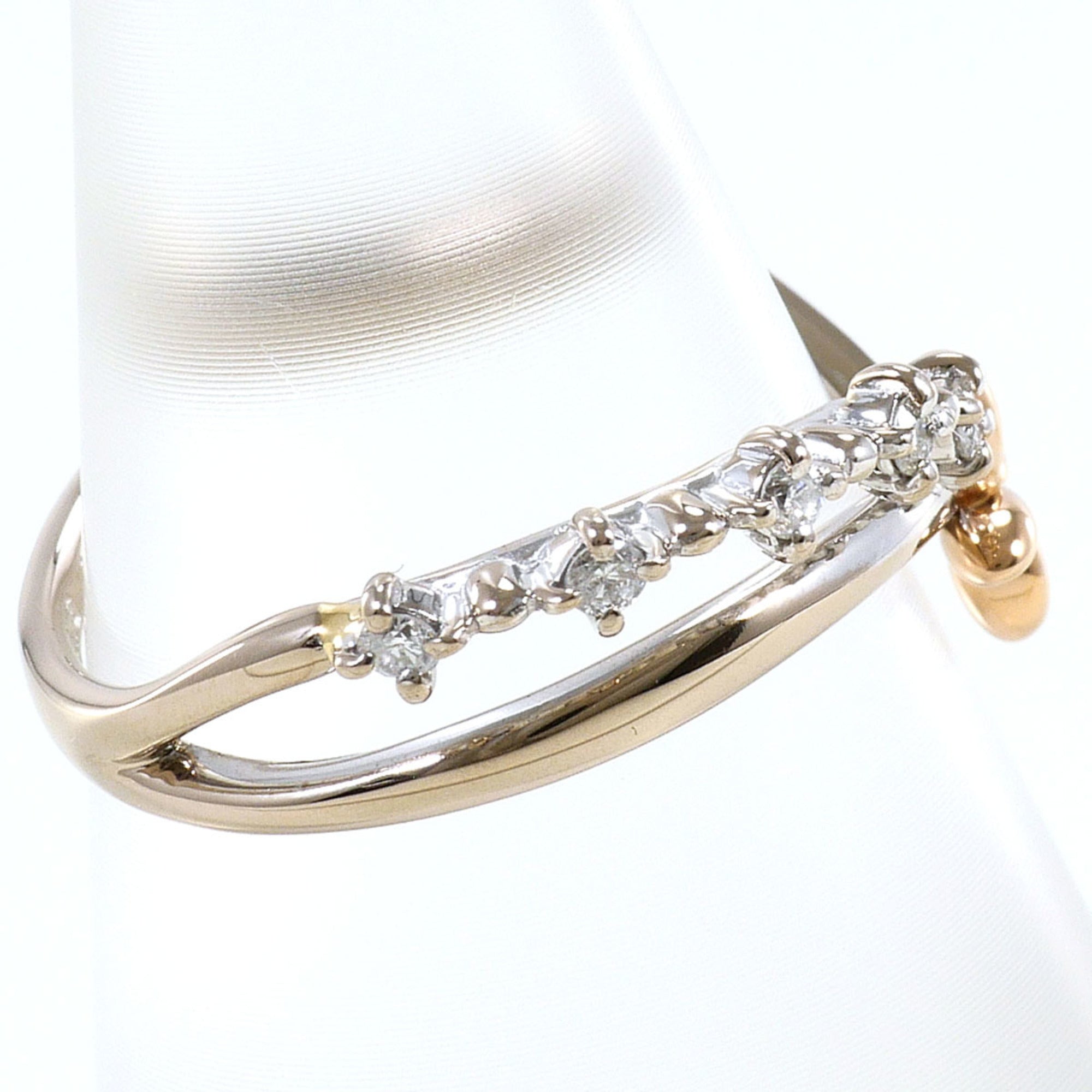 Unbranded Pink Gold White Gold Pink Gold (18K) White Gold (18K) Band Ring (Pre-Owned)