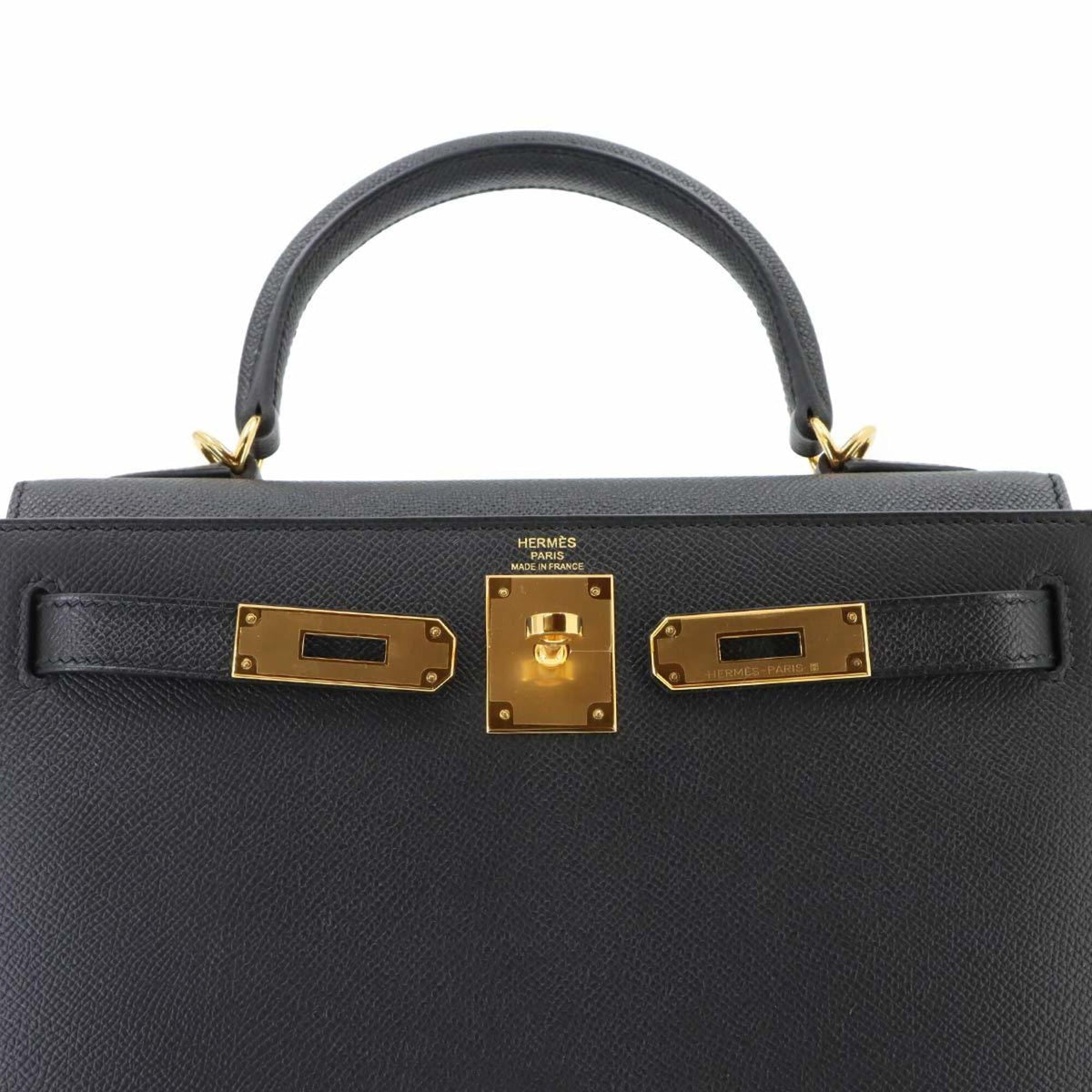 Hermes Black Epsom Leather Handbag (Pre-Owned)